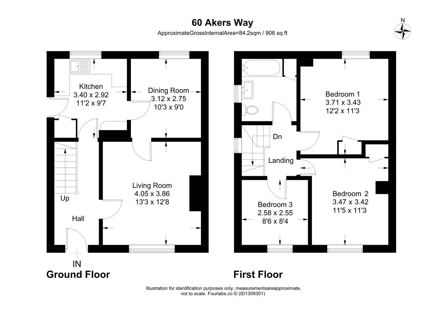 60, Akers Way, Swindon floorplan