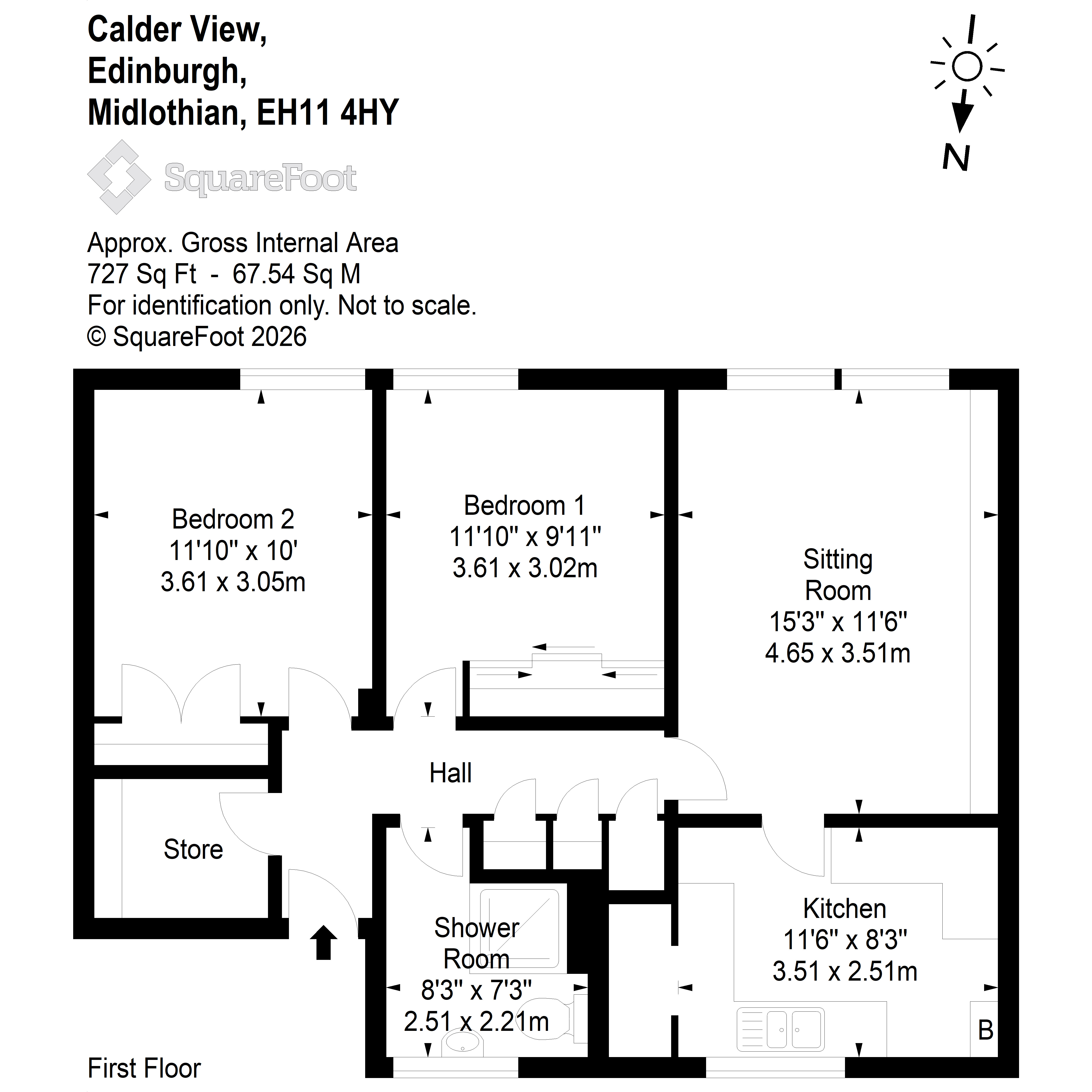 24/5, Calder View, Sighthill Edinburgh floorplan