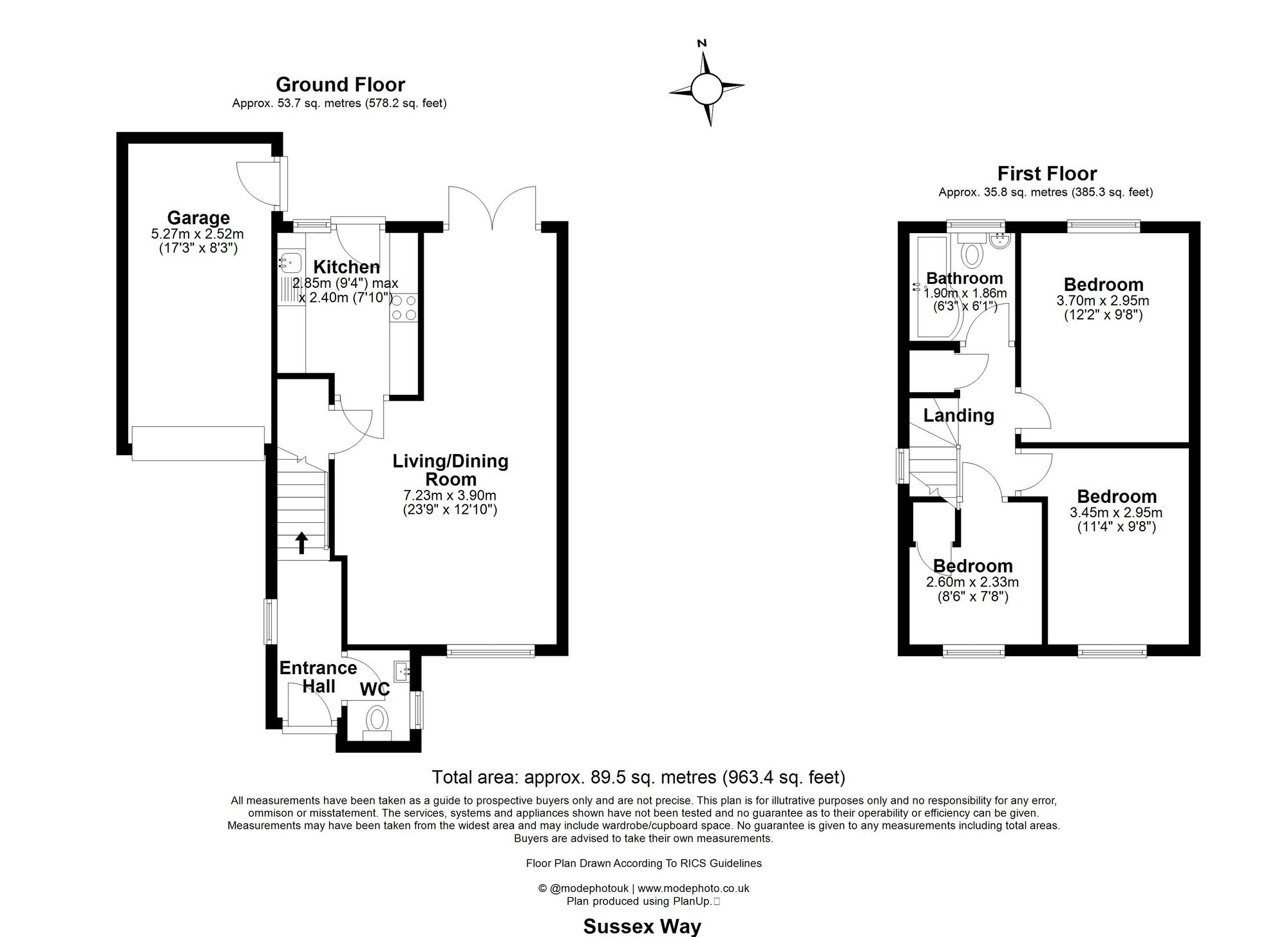 6 Sussex Way, Billericay floorplan