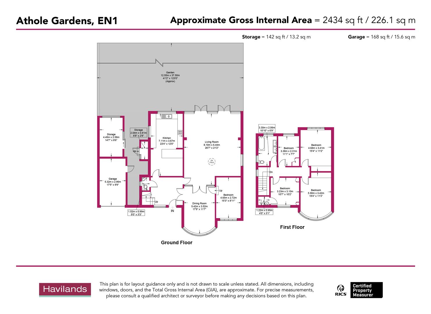 2, Athole Gardens, Enfield floorplan