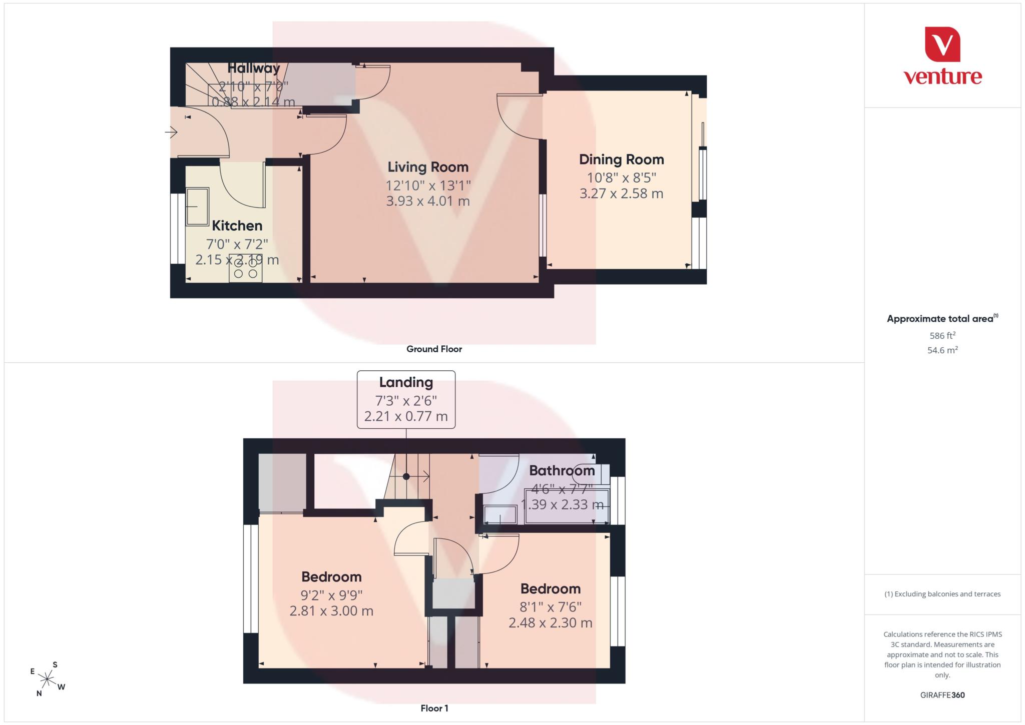 12, Whitehaven, Luton floorplan