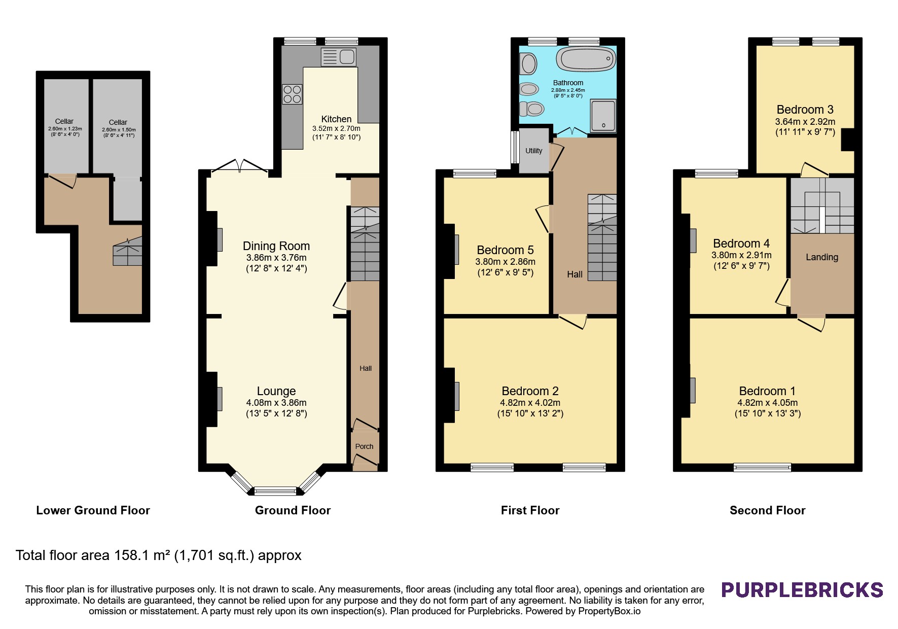 Dragon Avenue, Harrogate floorplan