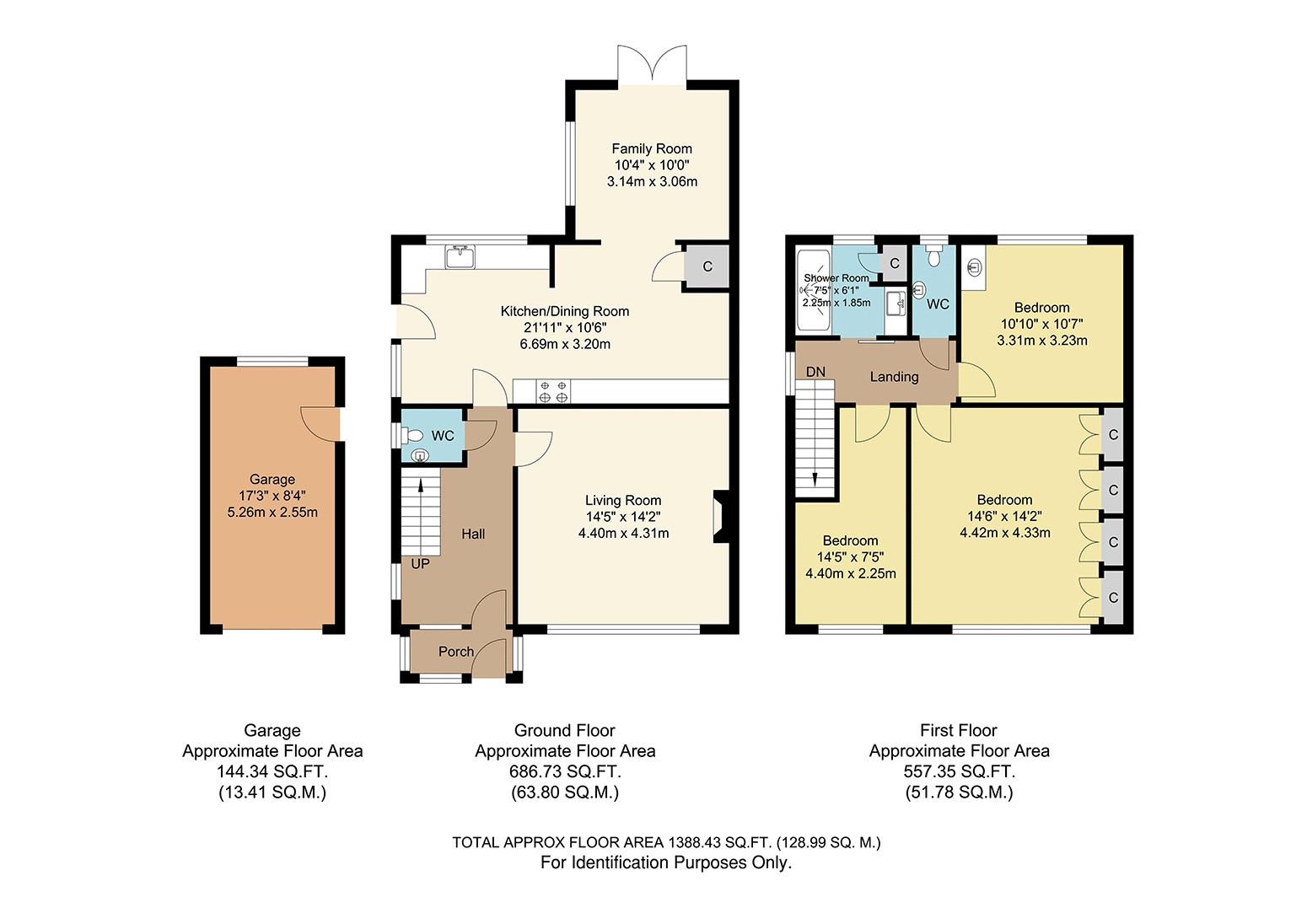 3 Bedrooms Semi-detached house for sale in Highfields Road, Edenbridge TN8