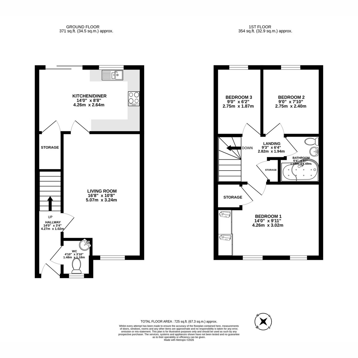 16, Handshaw Drive, Preston floorplan