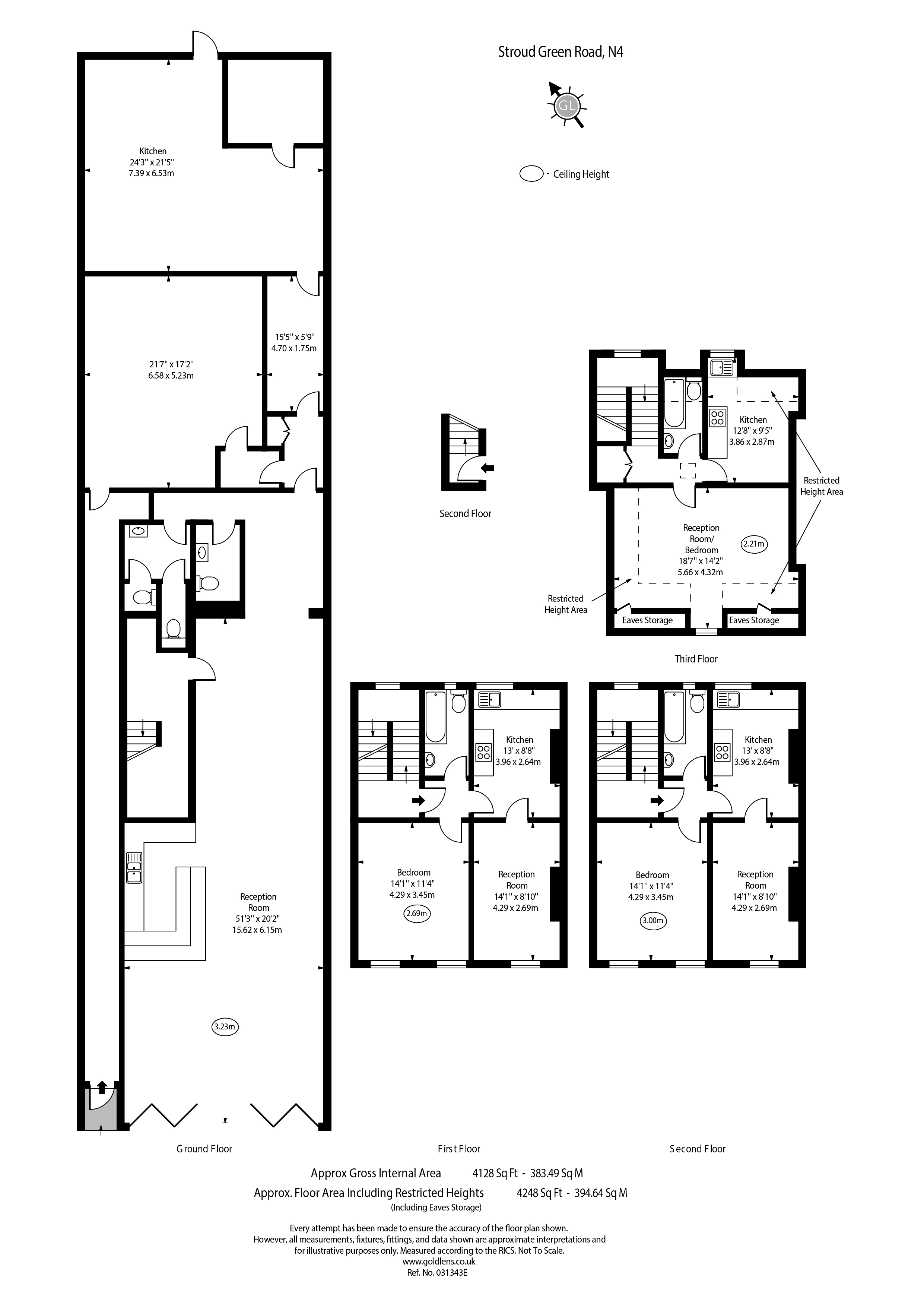 145, Stroud Green Road, London floorplan