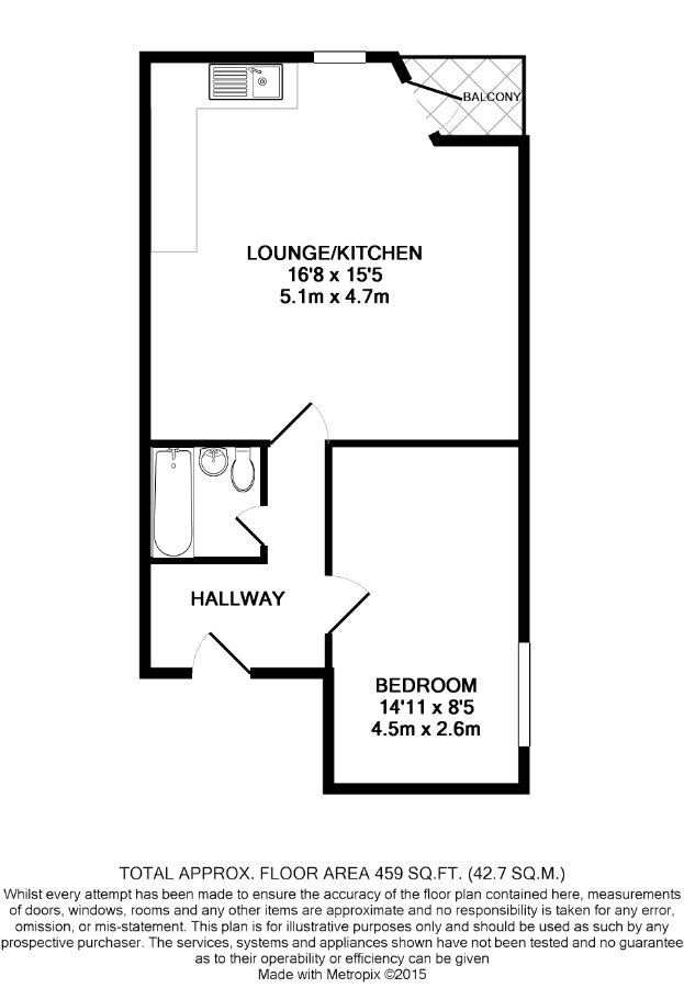 1 Bedrooms Flat to rent in Park Lane, Croydon CR0