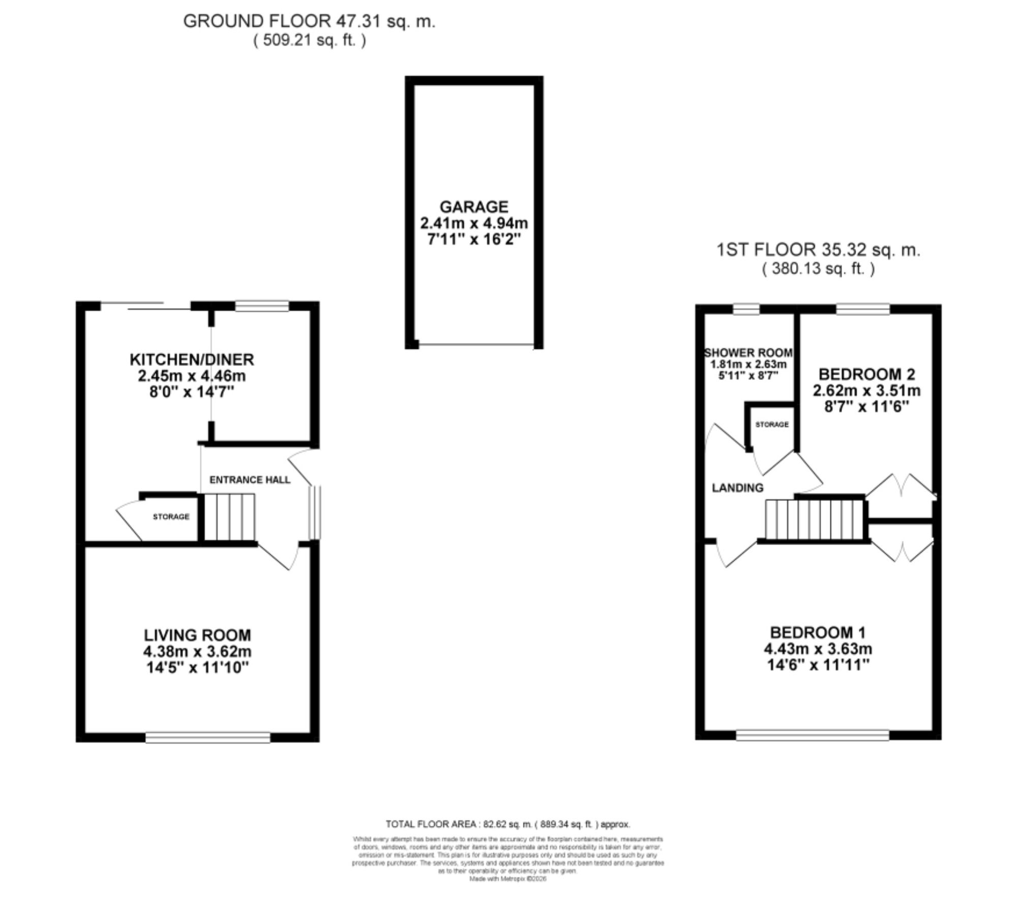 47 Newland Avenue, Stafford floorplan