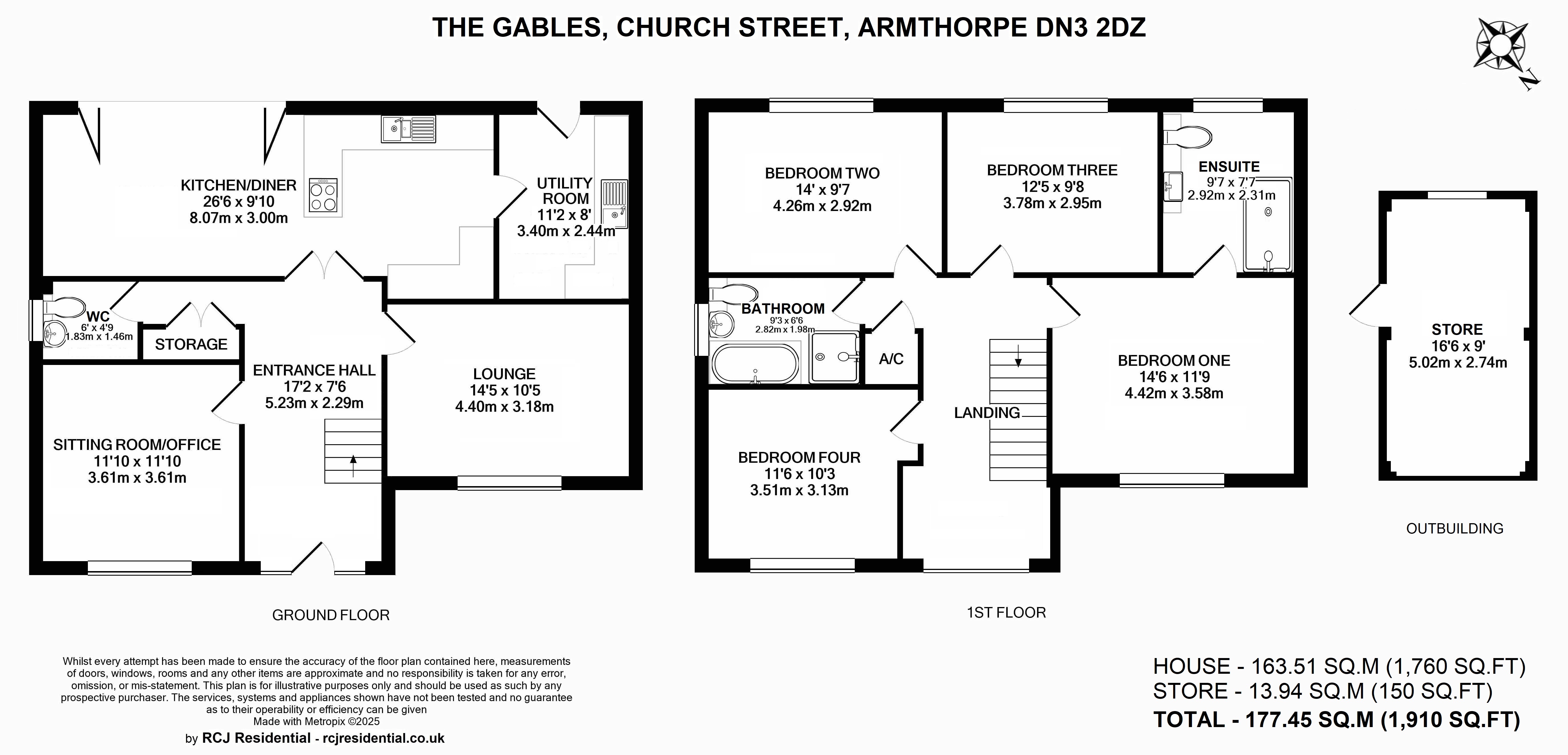 The Gables, Church Street, Doncaster floorplan