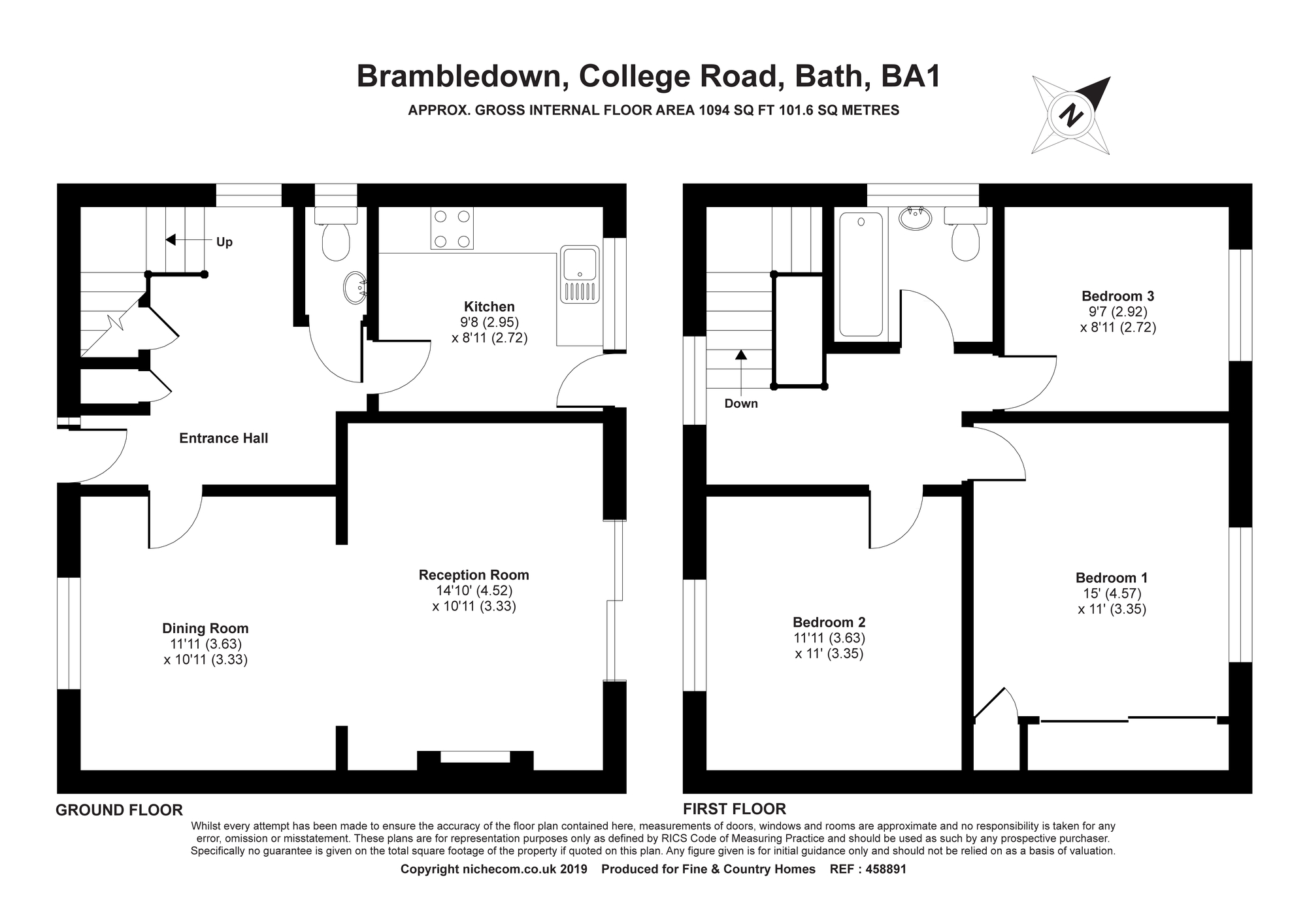 3 Bedrooms Semi-detached house for sale in College Road, Bath, Somerset BA1