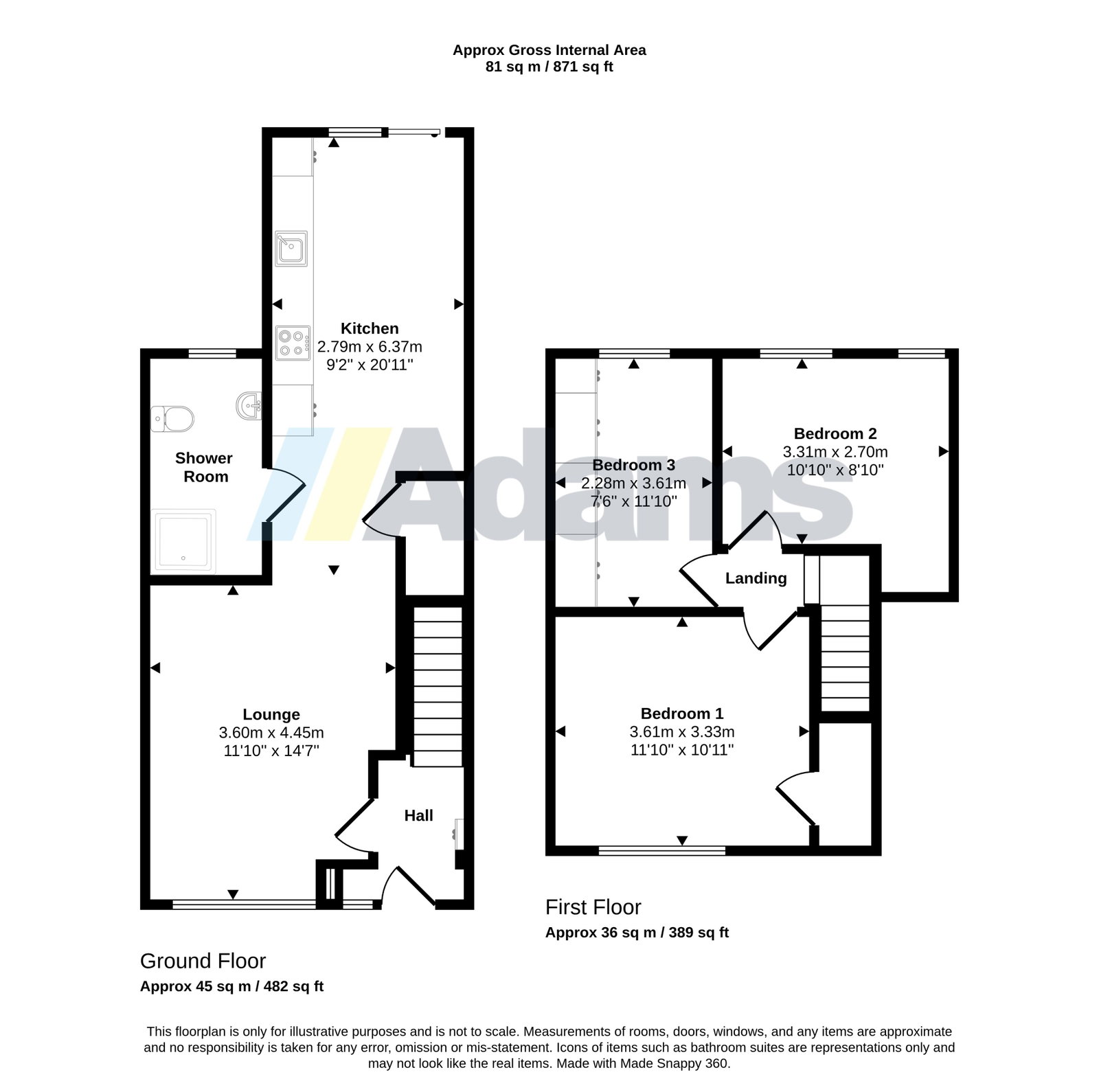 17, Houghton Close, Widnes floorplan