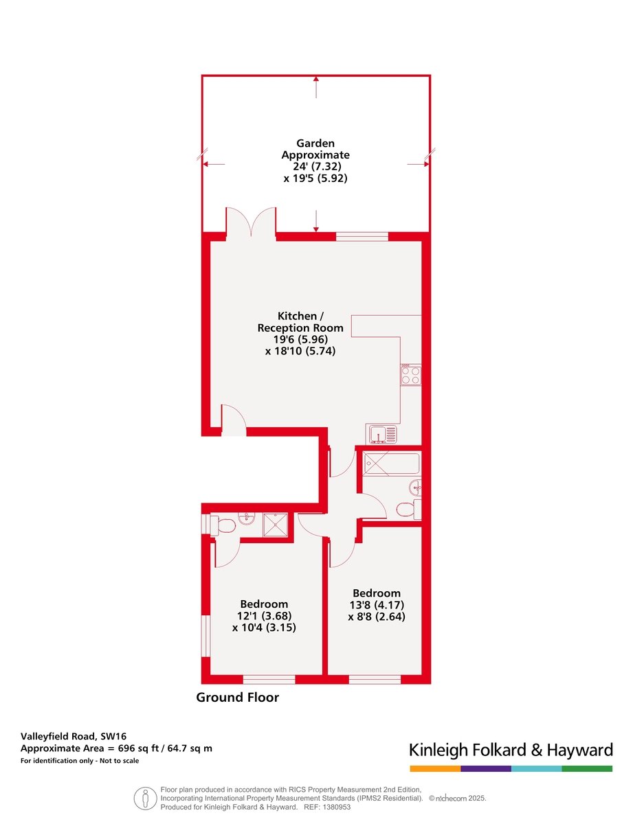 50B, Valleyfield Road, London floorplan