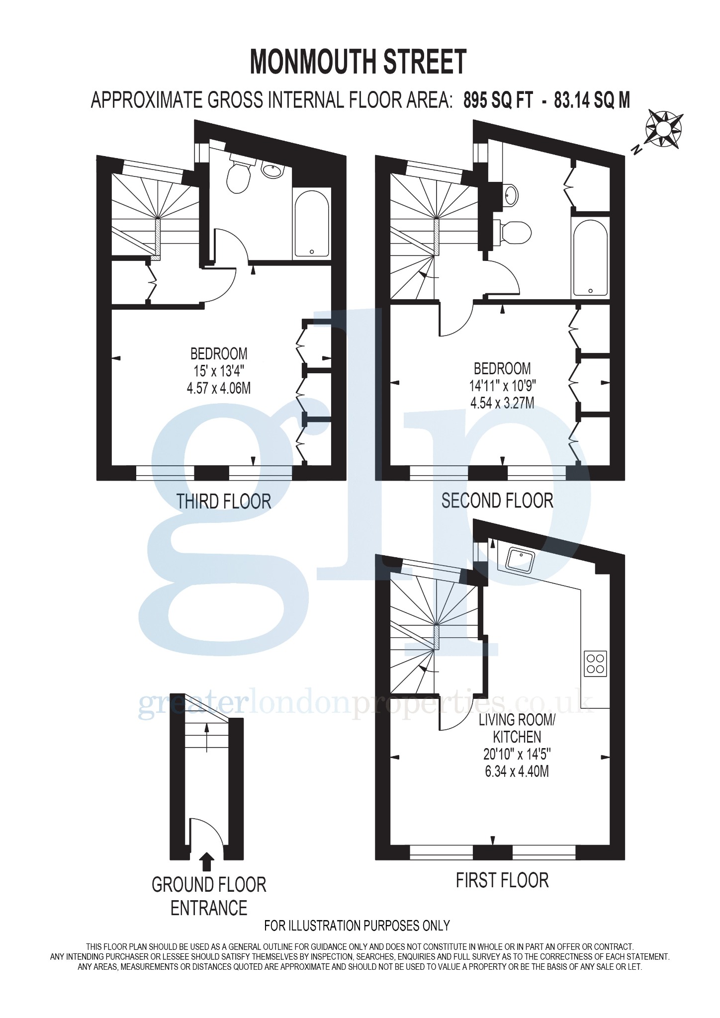 41A, Monmouth Street, London floorplan