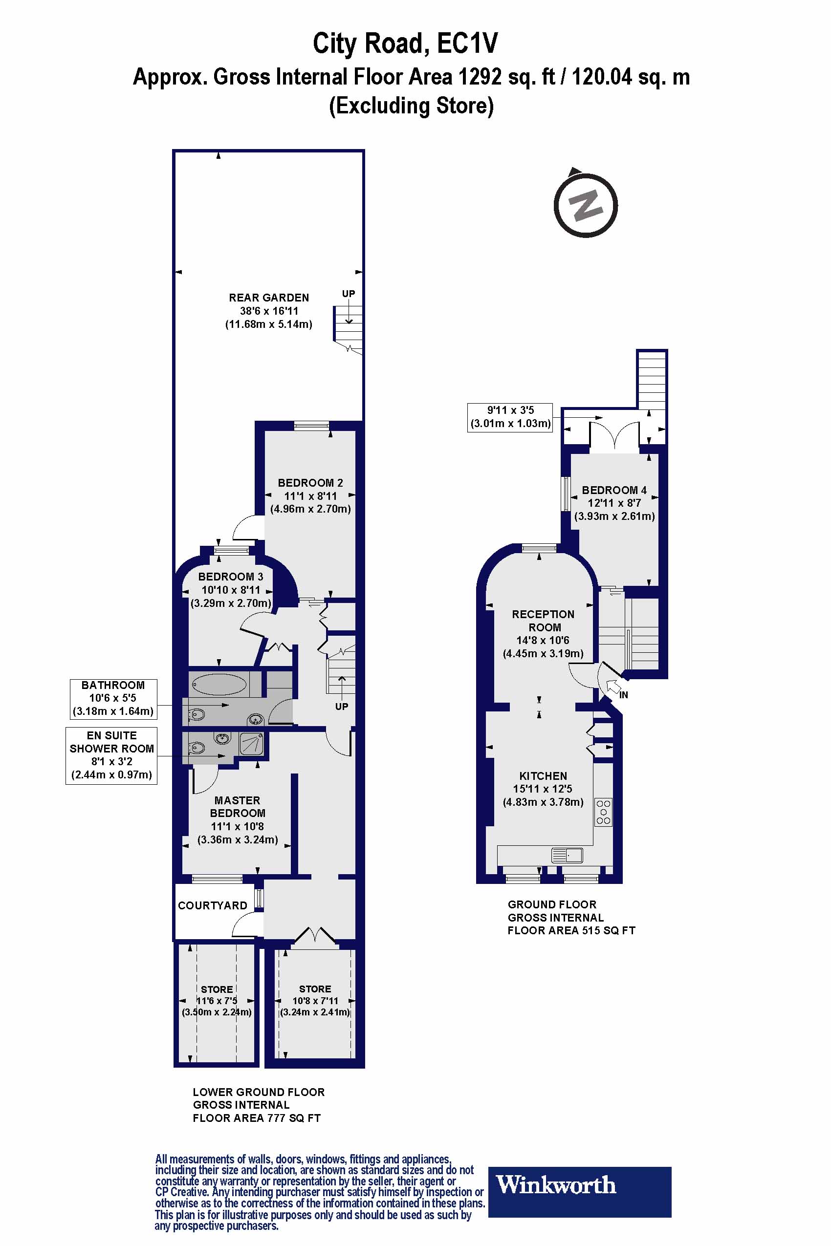 Flat A, 327, City Road, London floorplan