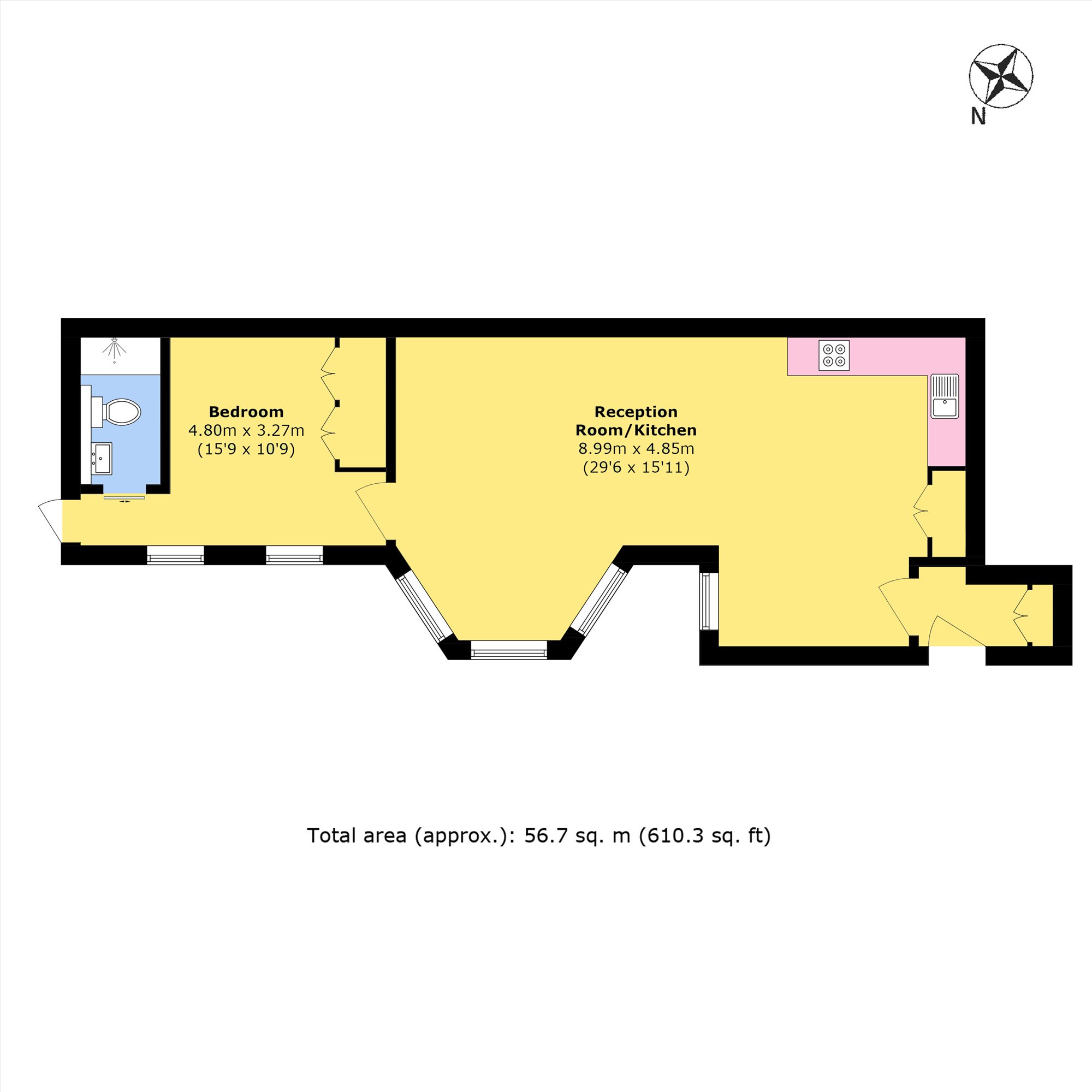 Flat 7, 14, Albemarle Street, London floorplan