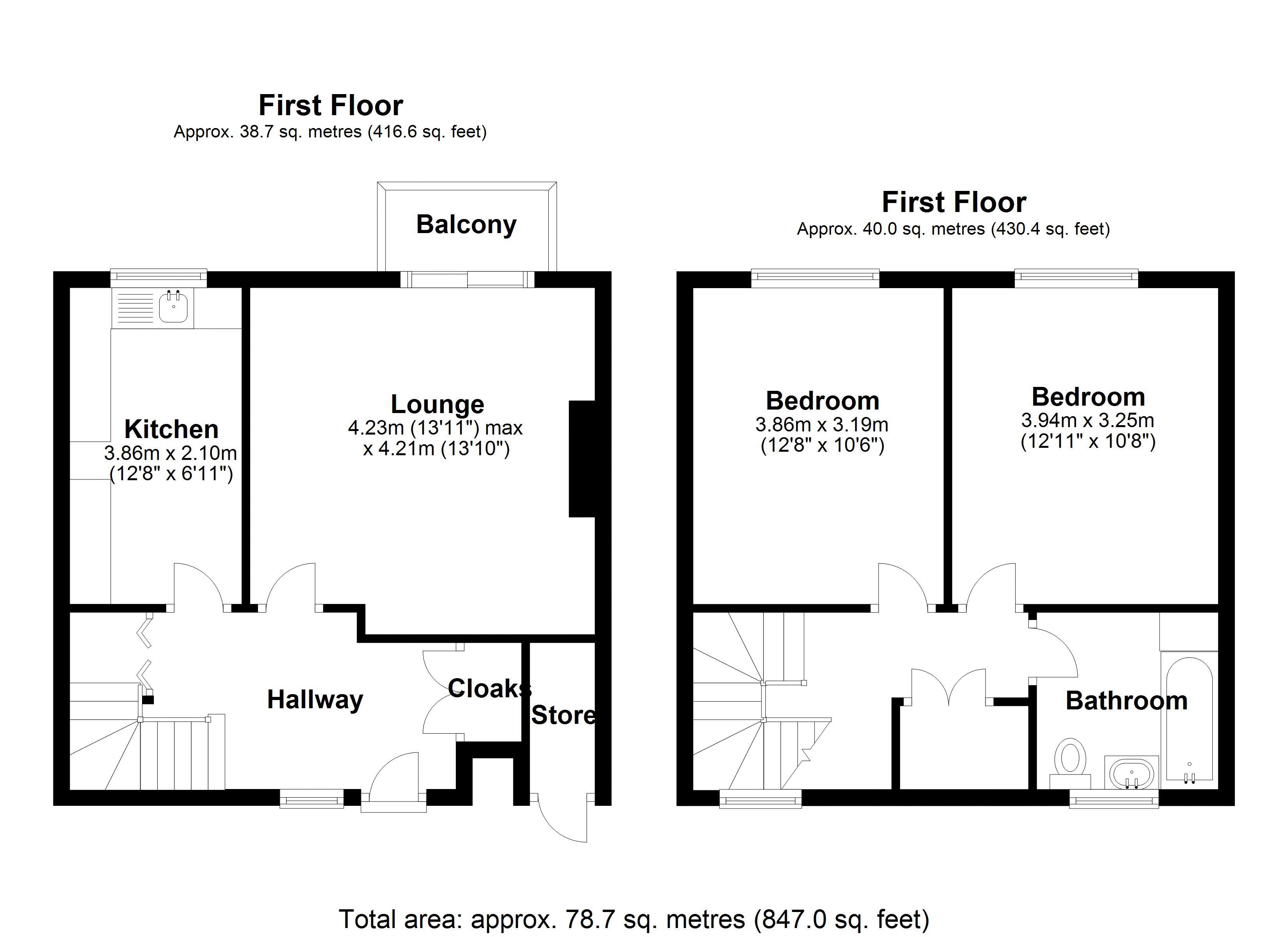 24, Park View, Broseley floorplan