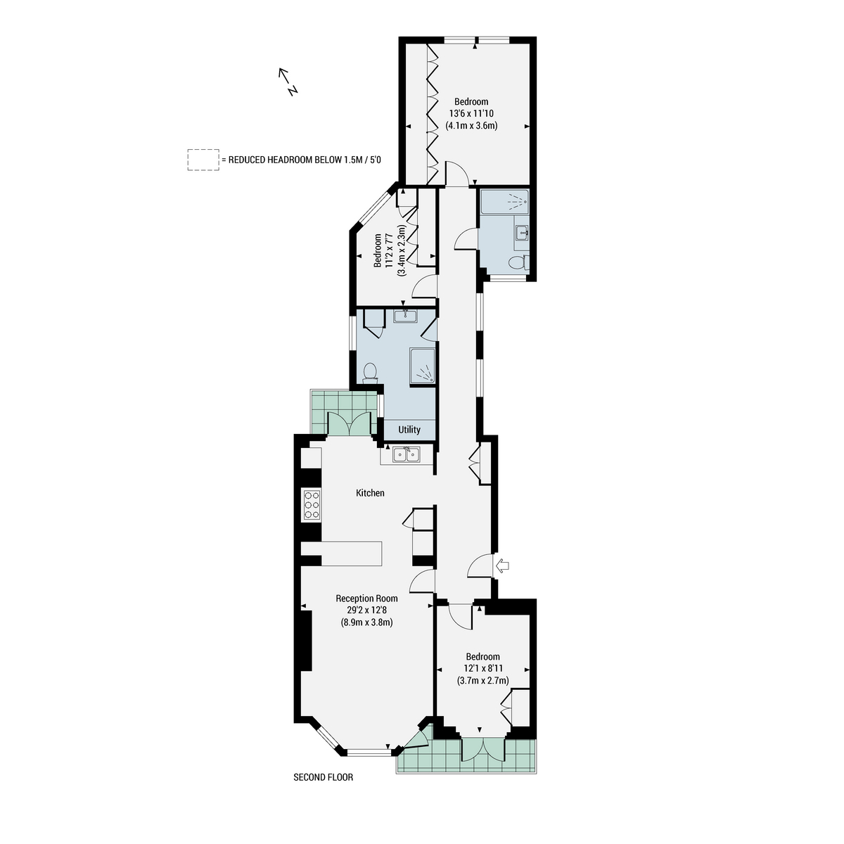 43 Cavendish Gardens, Trouville Road, Clapham South floorplan