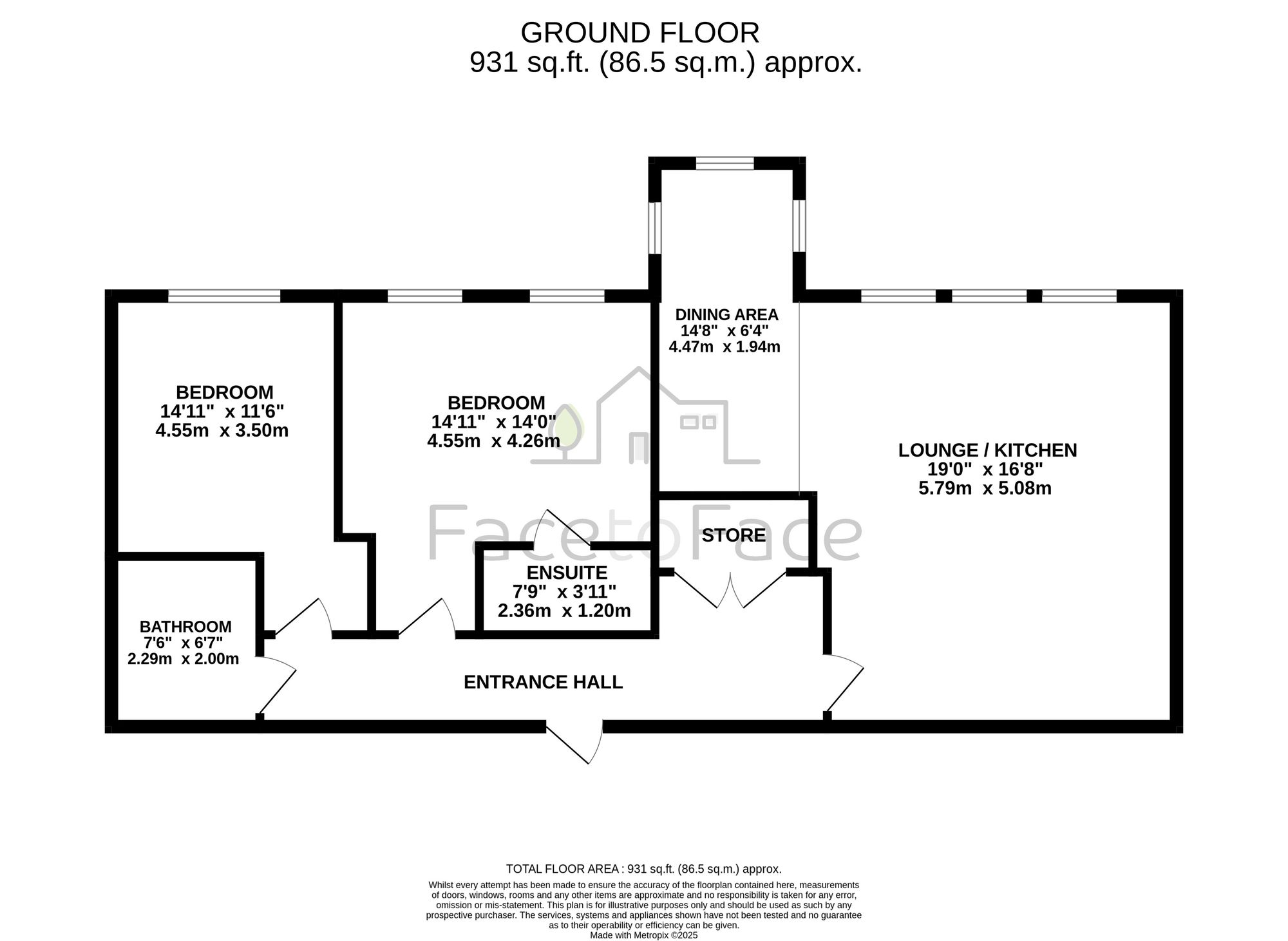 Apt 18, Birch Hill Clock Tower, Rochdale floorplan