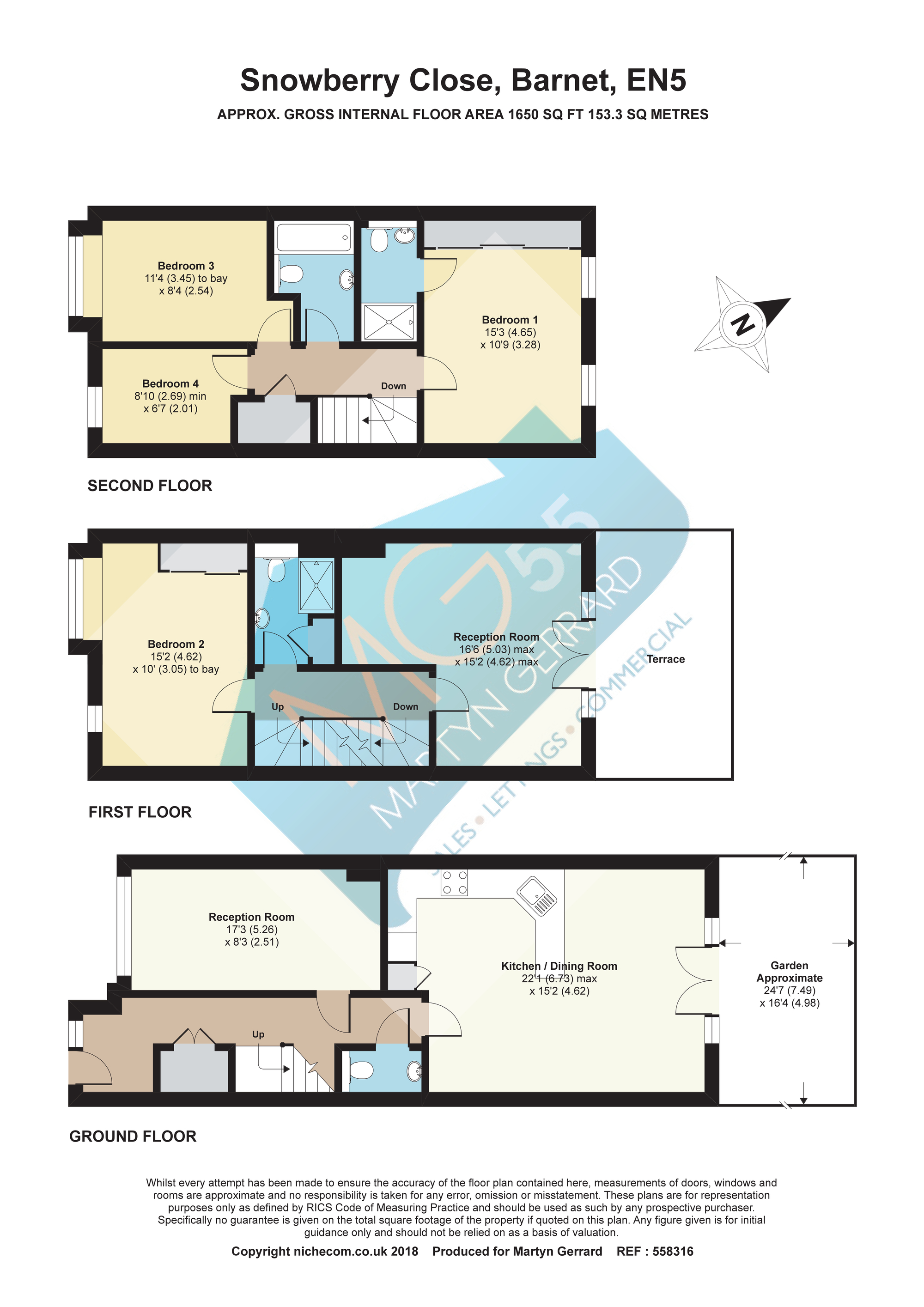 16, Snowberry Close, Hertfordshire floorplan