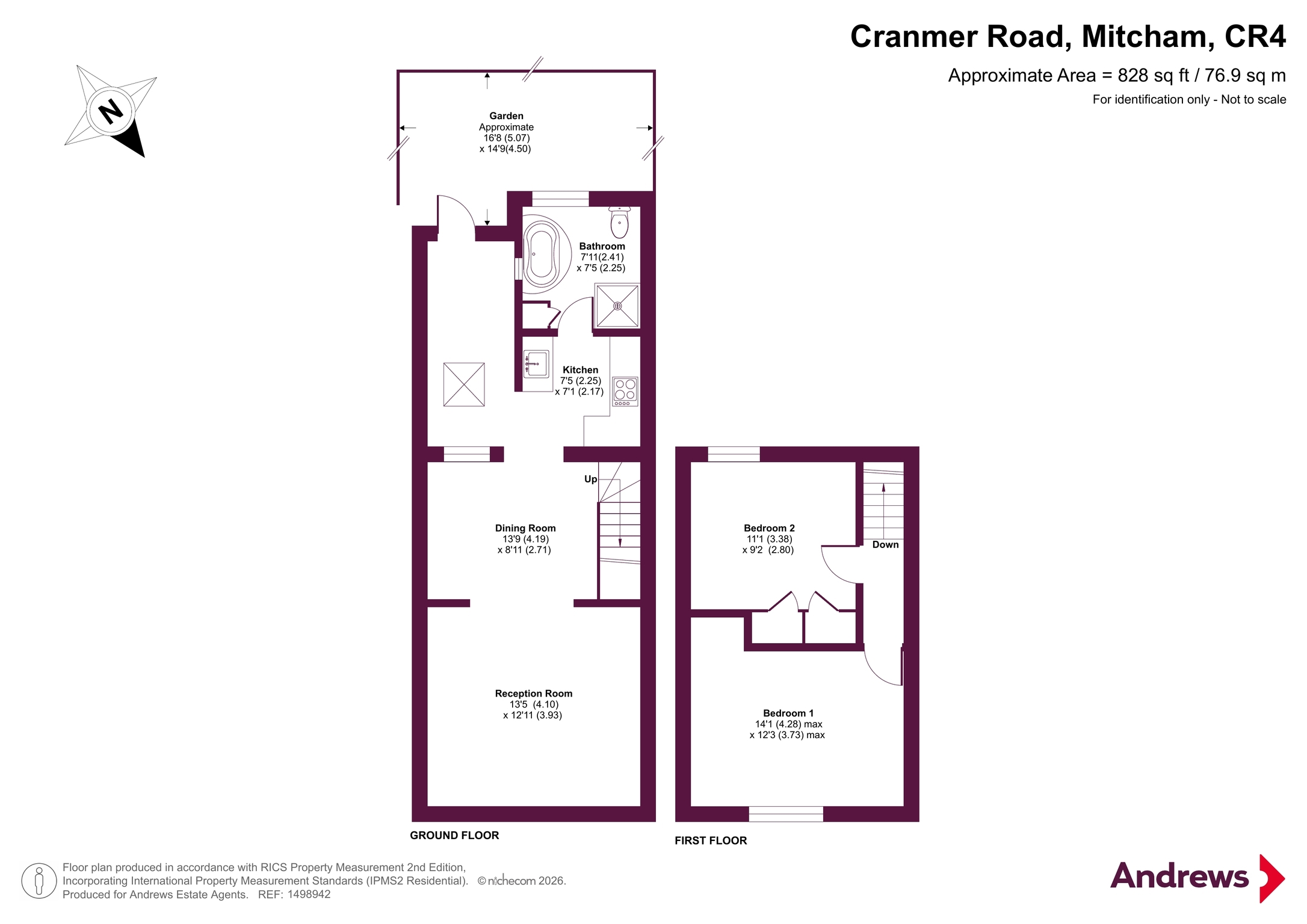 5, Cranmer Road, Mitcham floorplan