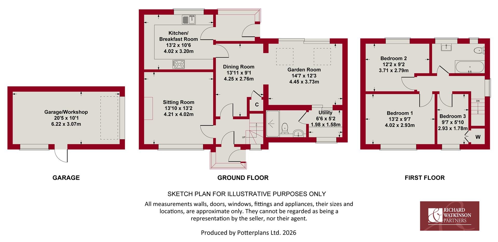 7, Silverwood Road, Bottesford floorplan