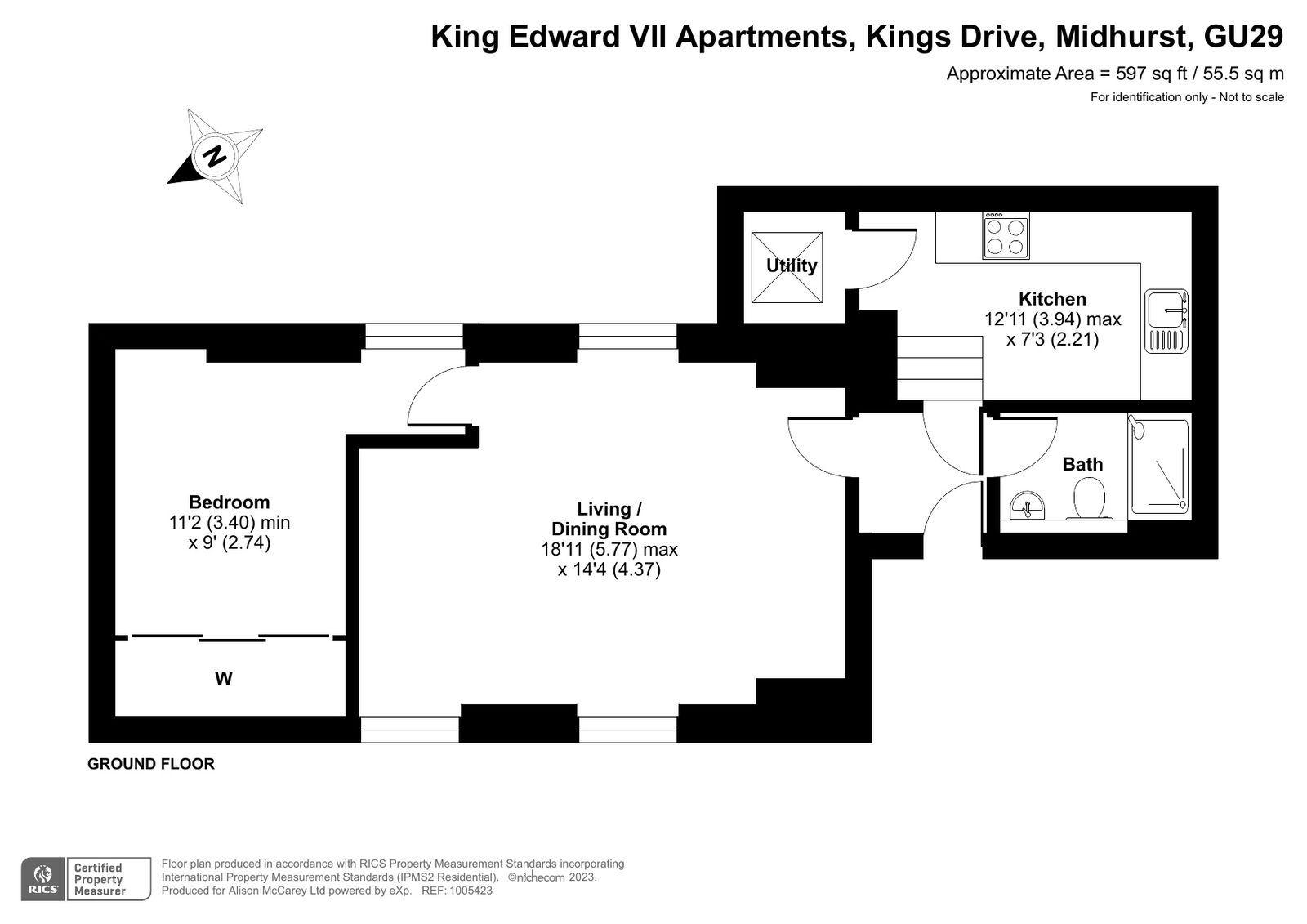 99 King Edward VII Apartments Kings Drive, Midhurst floorplan