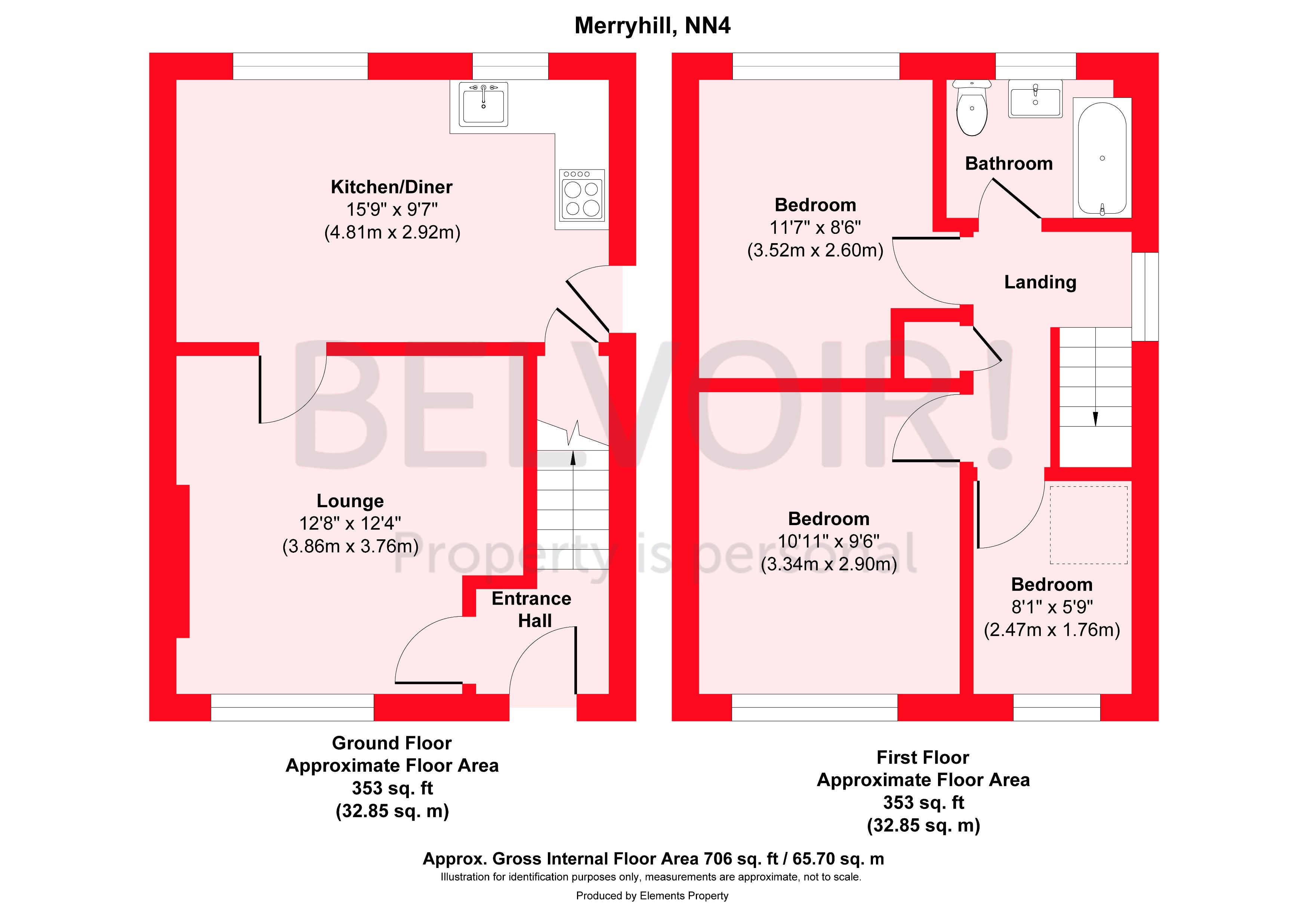 8, Merry Hill, Northampton floorplan