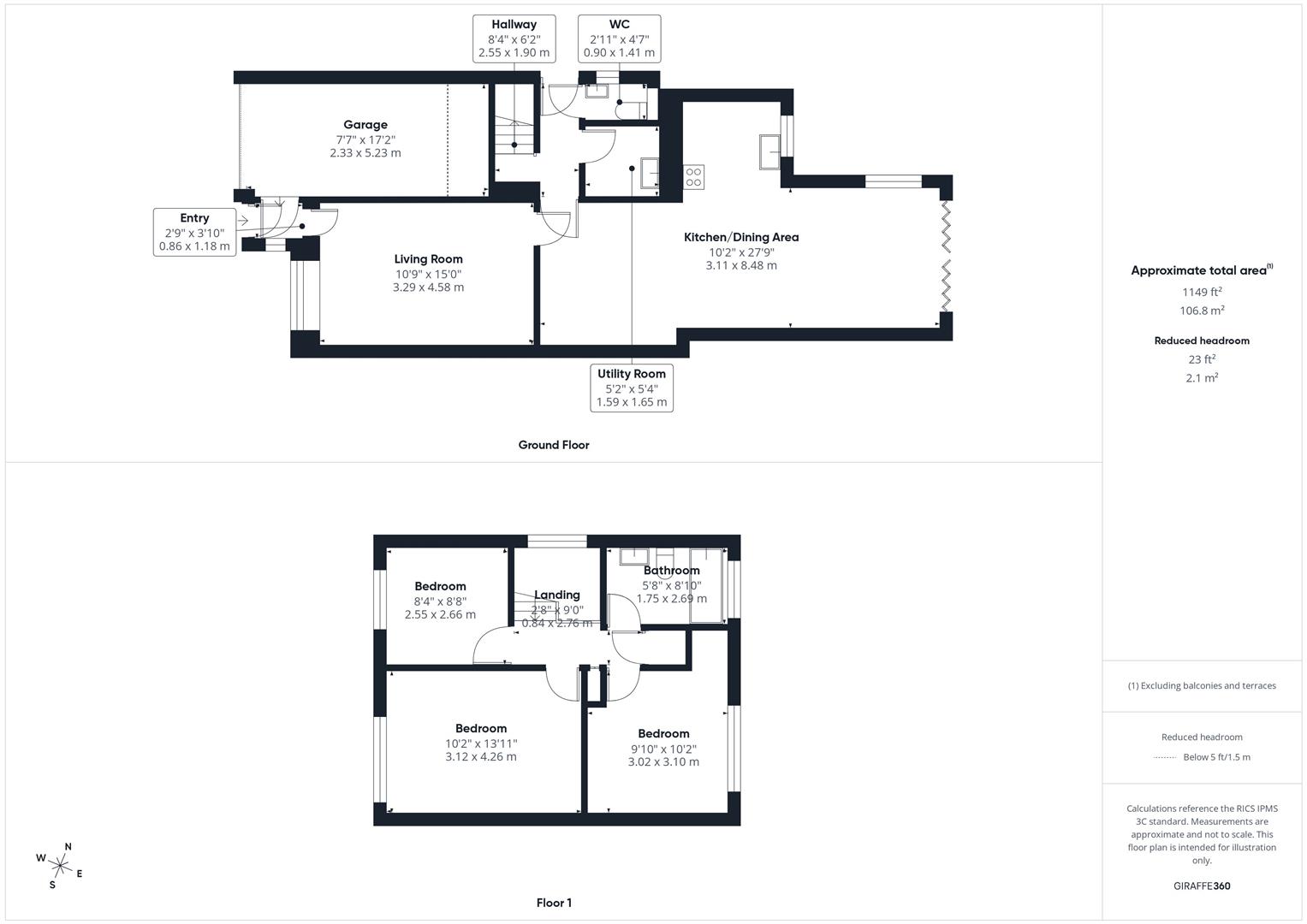 19, David Close, Aylesbury floorplan