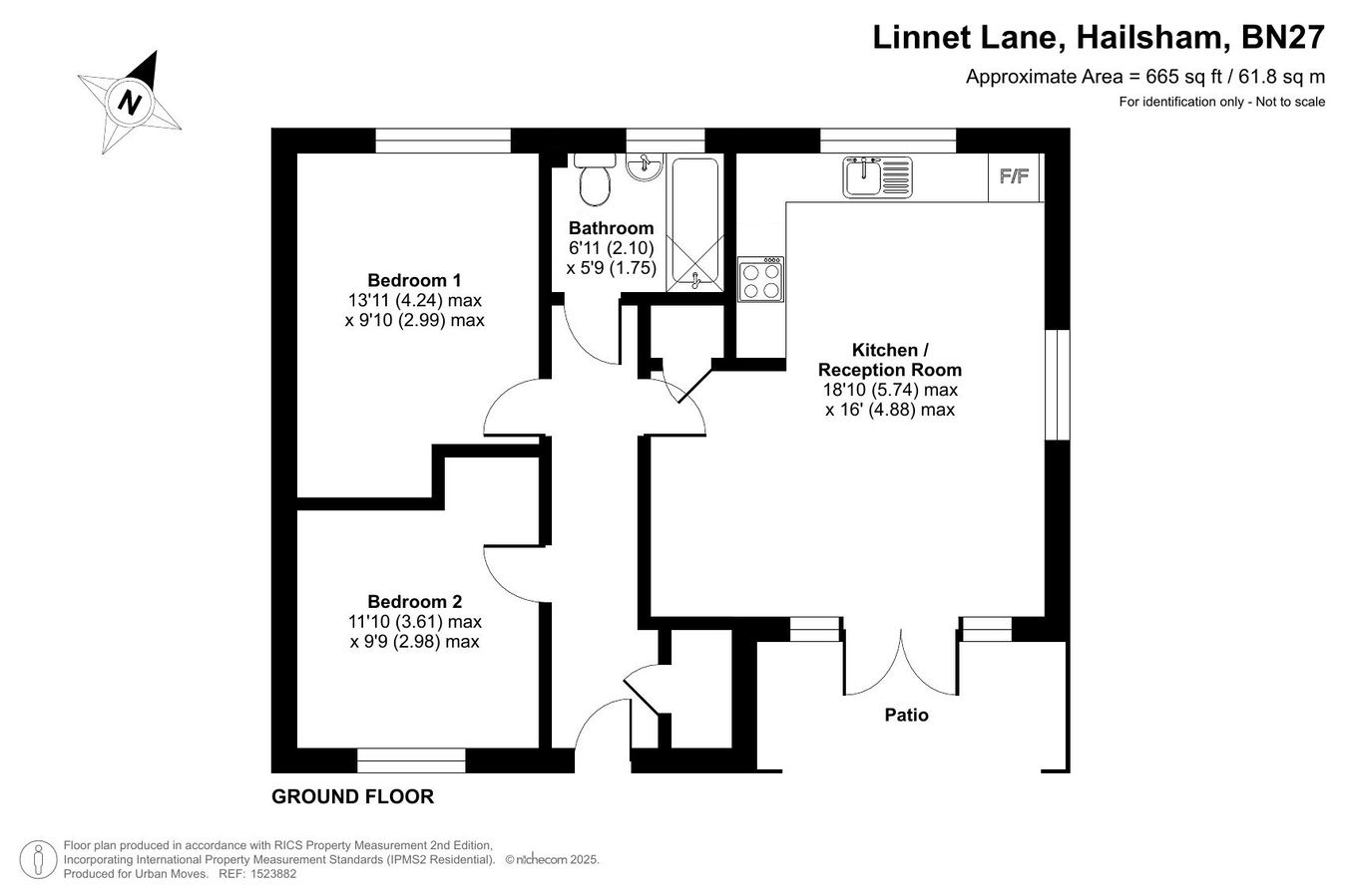 17, Linnet Lane, Hailsham floorplan