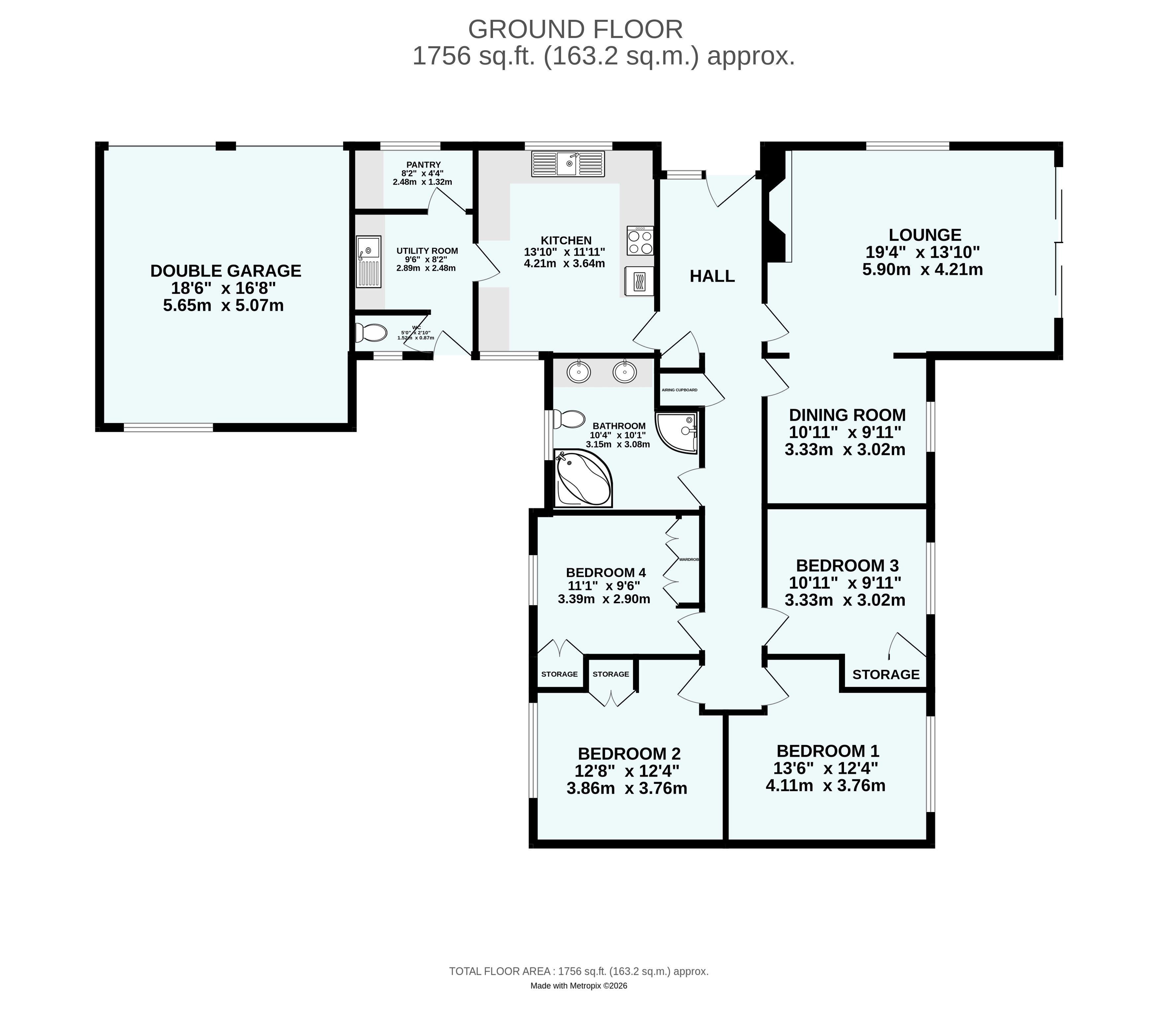 Tanglewood Cross Roads, Tehidy Camborne Cornwall, Cornwall floorplan