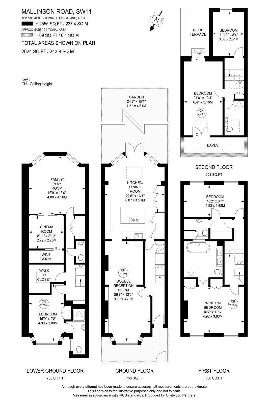 114, Mallinson Road, London floorplan