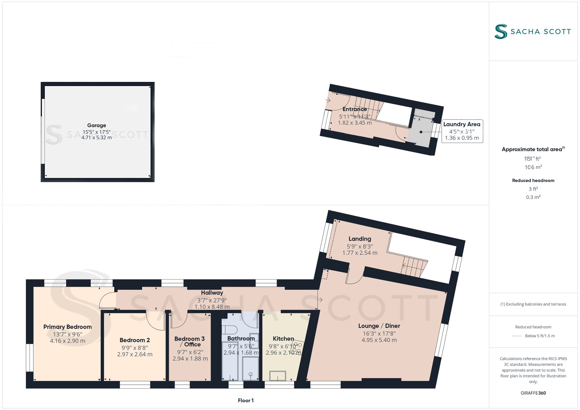 4 Woodcote Mews, Epsom floorplan