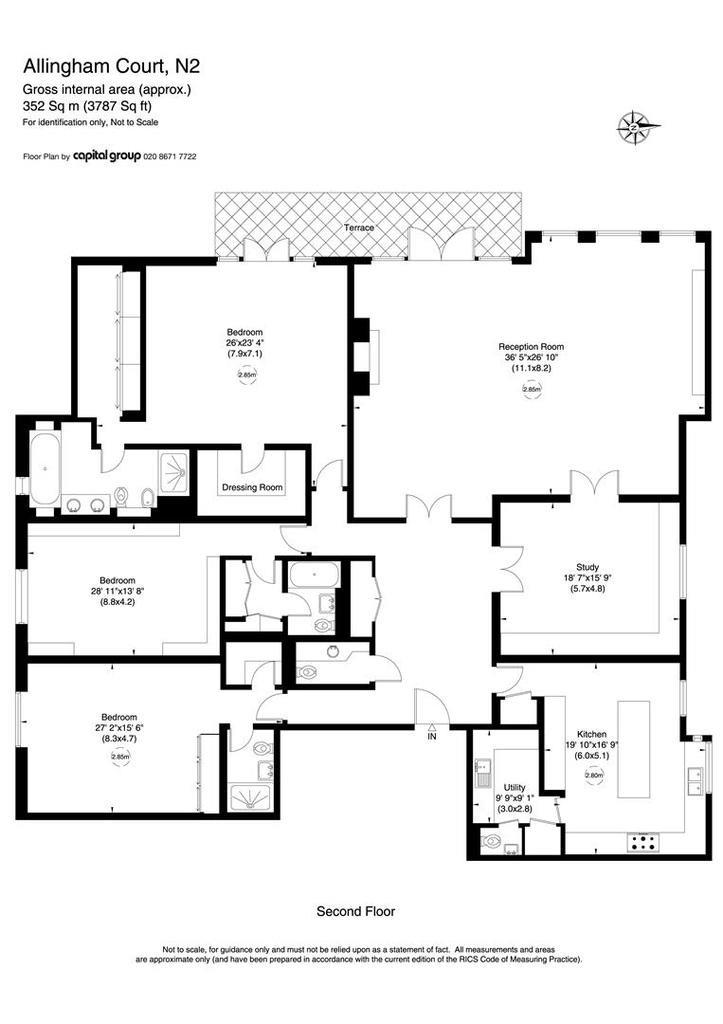 3 Bedrooms Flat to rent in The Bishops Avenue, Hampstead Garden Suburb N2