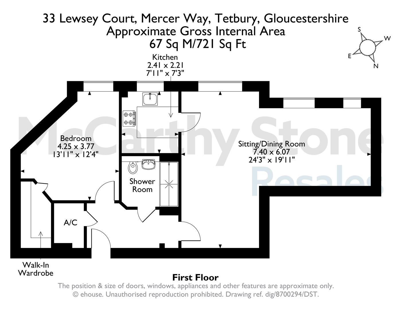 33 Lewsey Court, Mercer Way, Tetbury floorplan