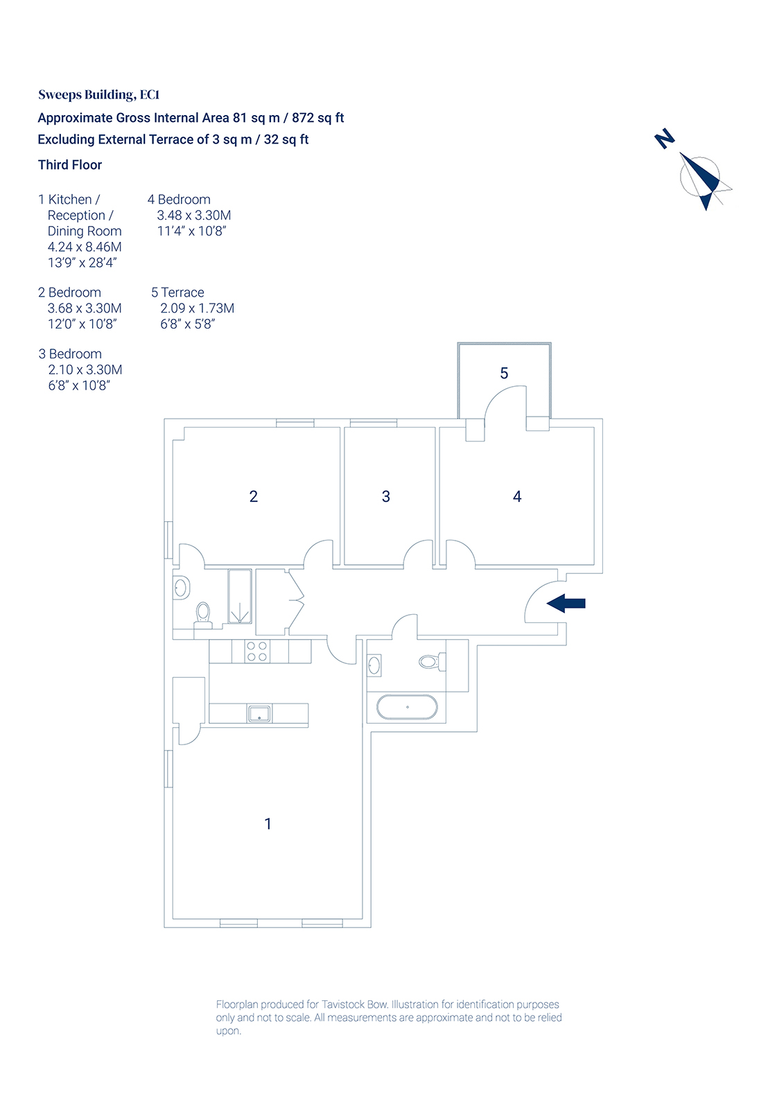 5 Sweeps Building, 34 Leather Lane, Farringdon floorplan