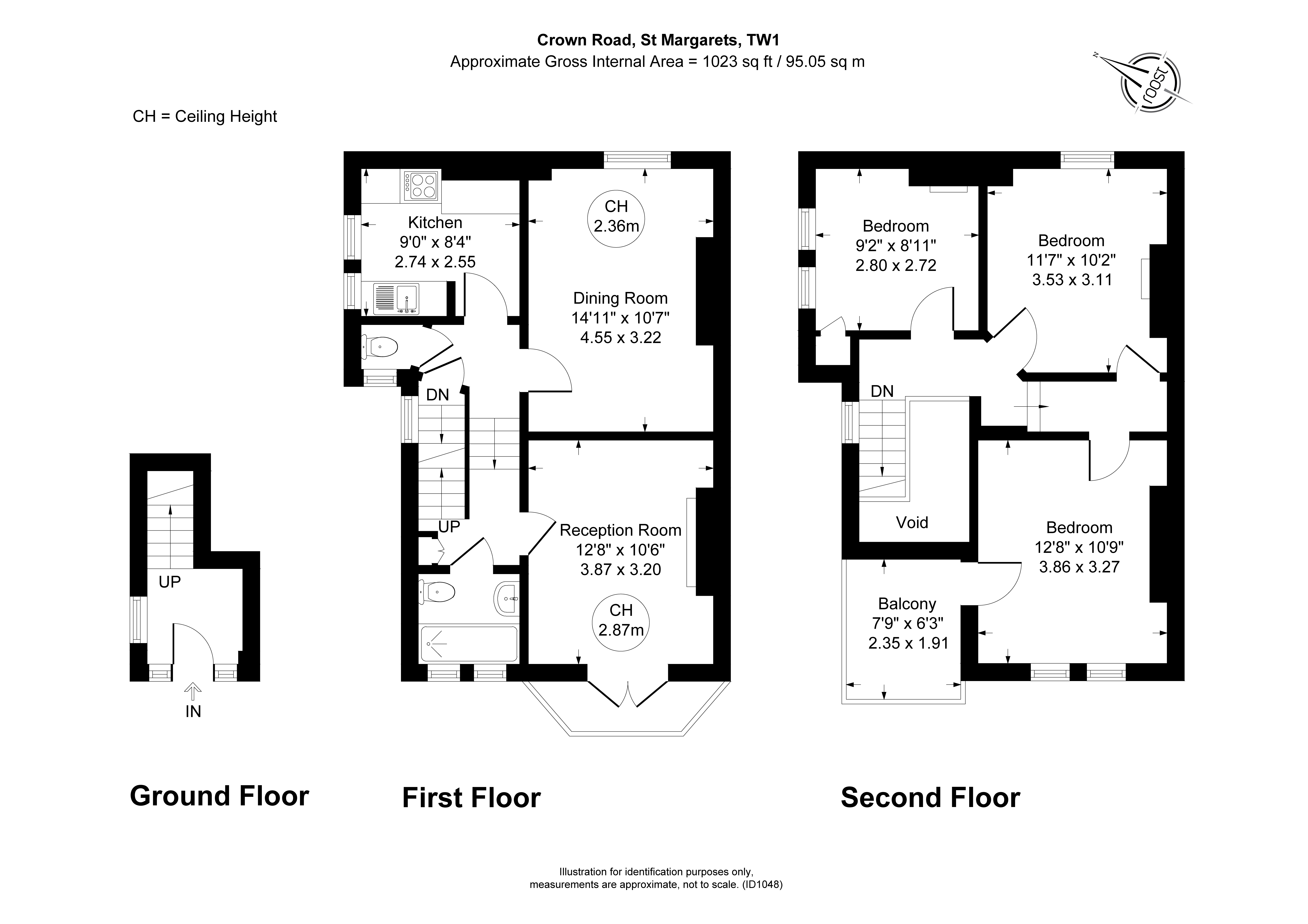 Crown Road, Middlesex floorplan