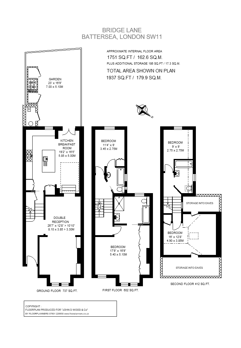 25, Bridge Lane, London floorplan