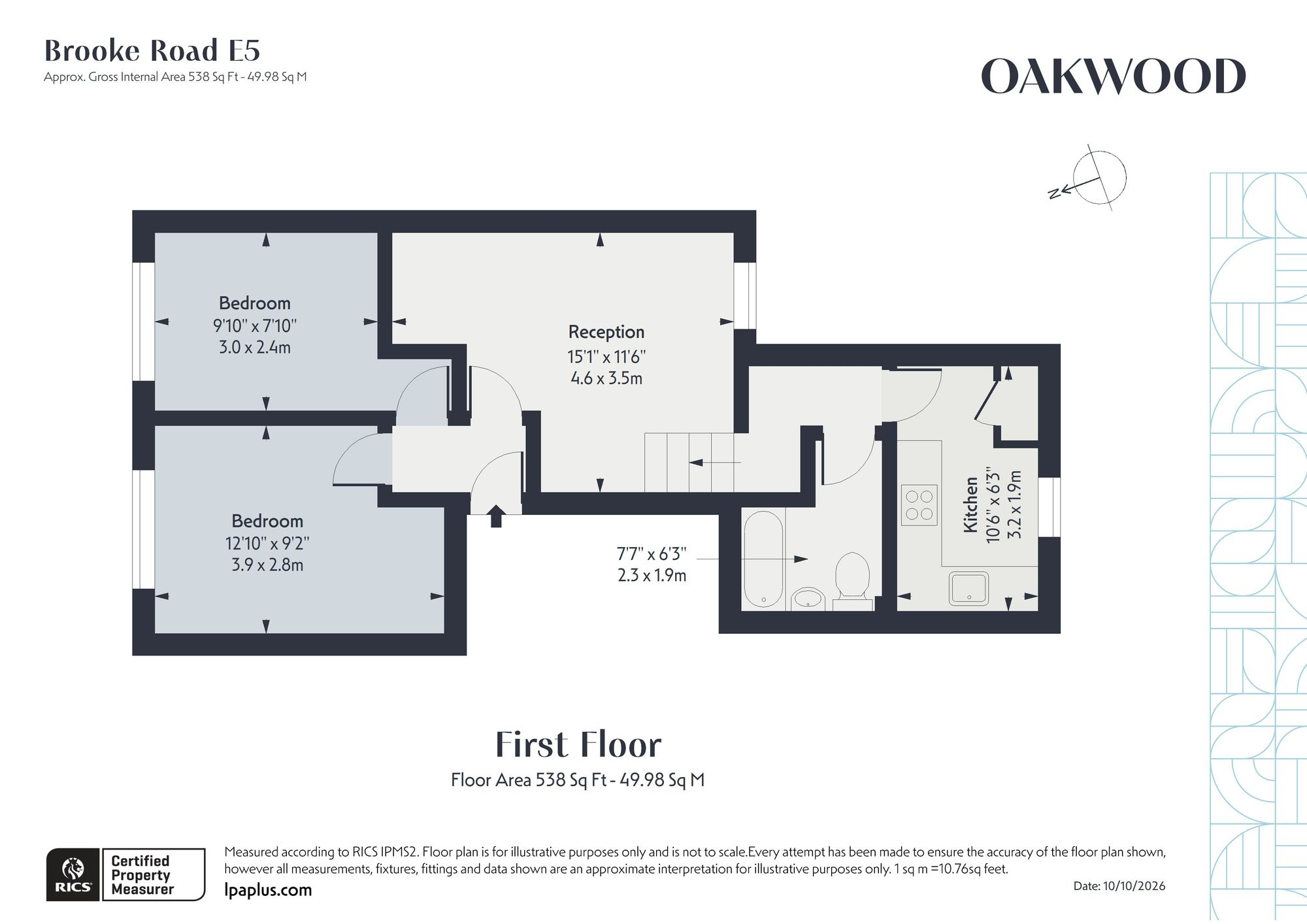 Flat B, 194 Brooke Road, London floorplan
