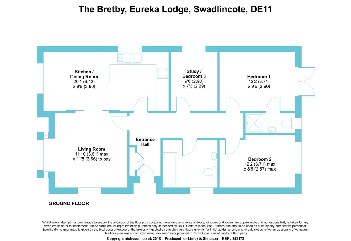 3 Bedrooms Bungalow for sale in Eureka Lodge, Swadlincote DE11