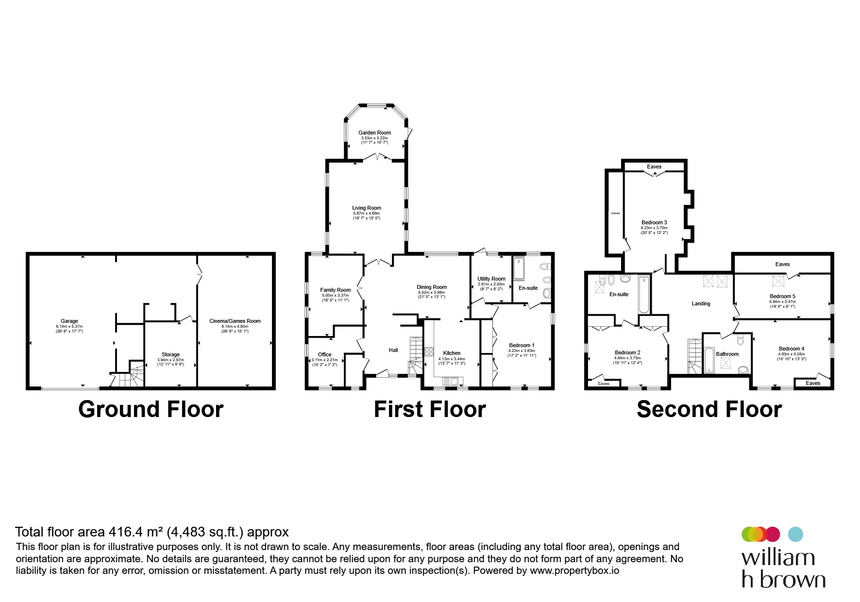 1, Oaklands Rise, WELWYN floorplan