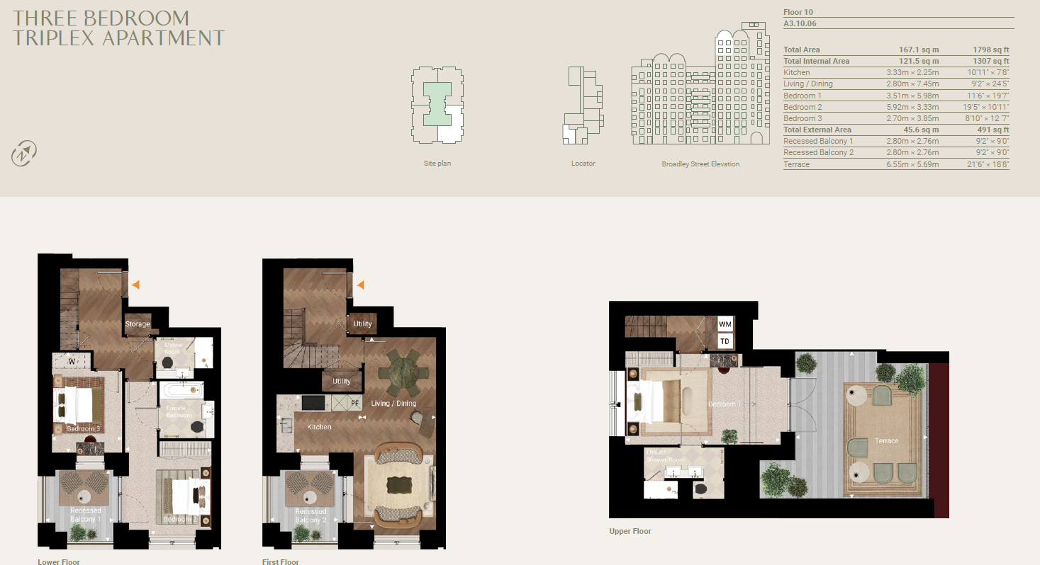 The Broadley, London floorplan