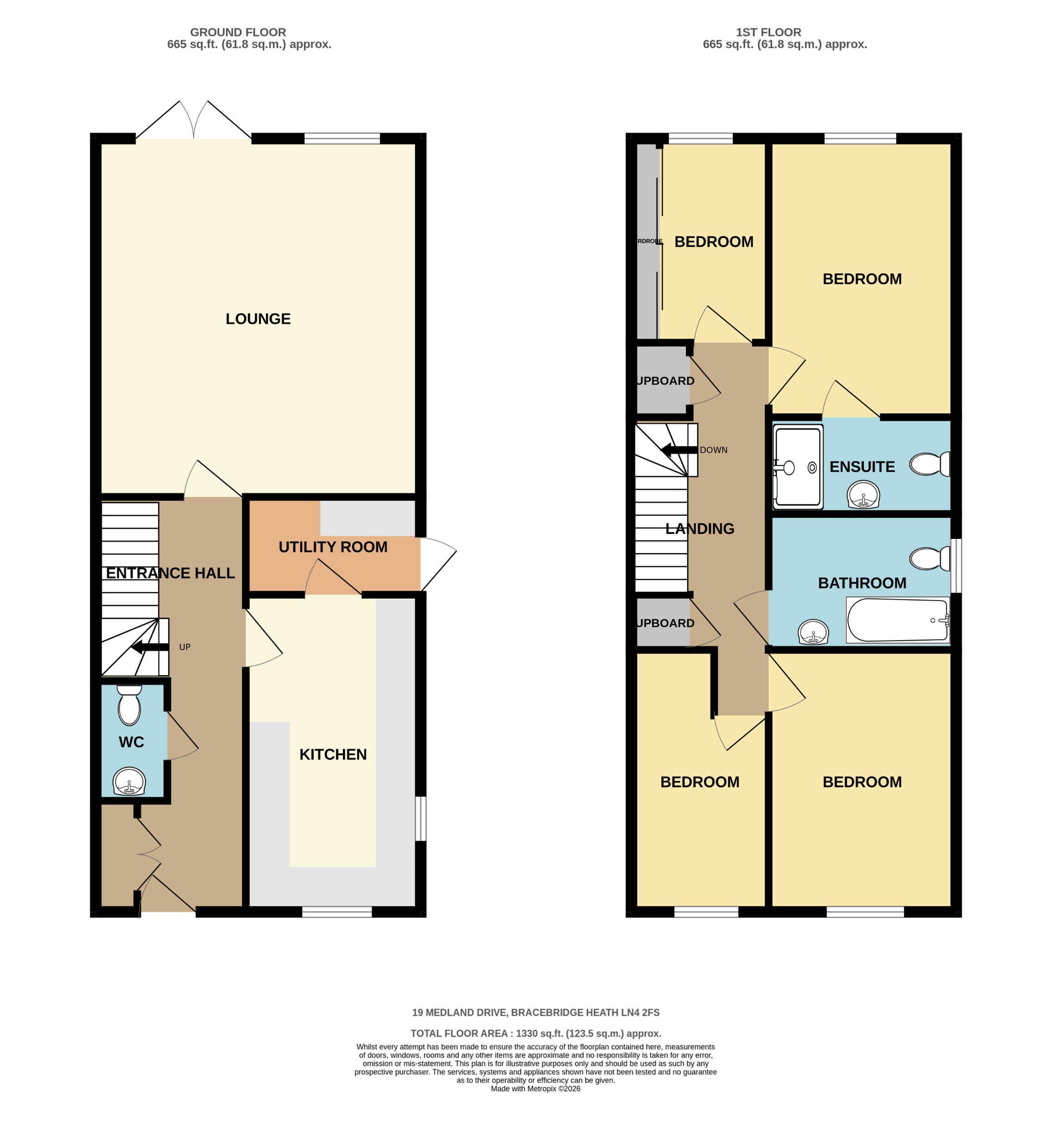 19, Medland Drive, Bracebridge Heath floorplan