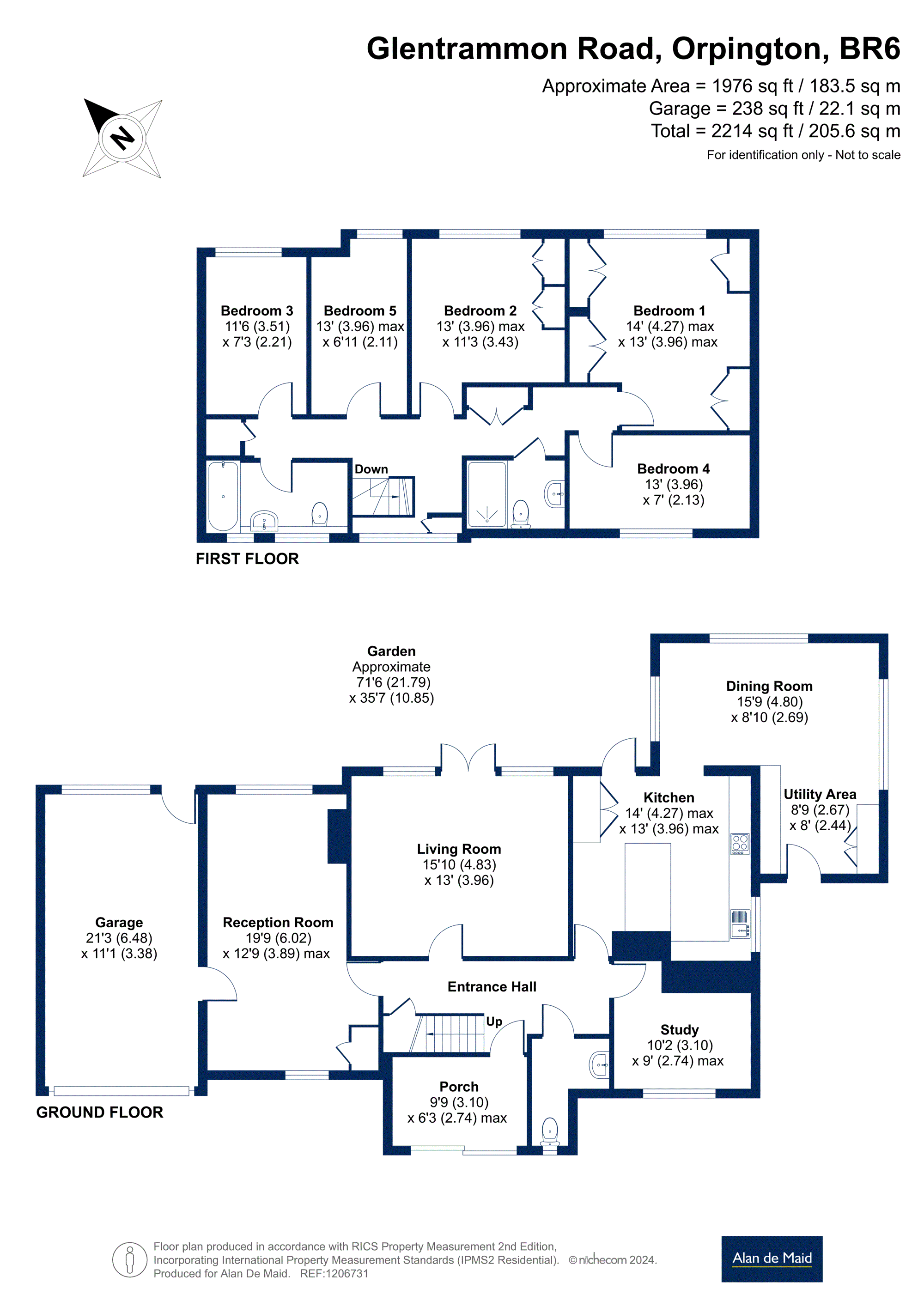 91, Glentrammon Road, Orpington floorplan