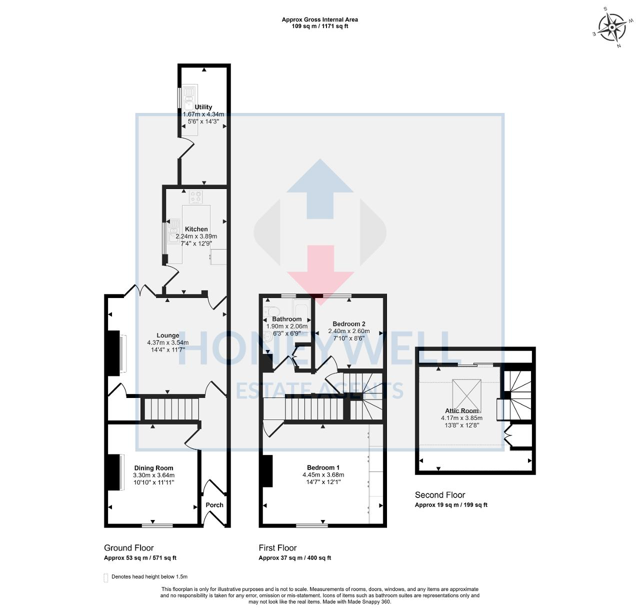 37, Waddington Road, Clitheroe floorplan