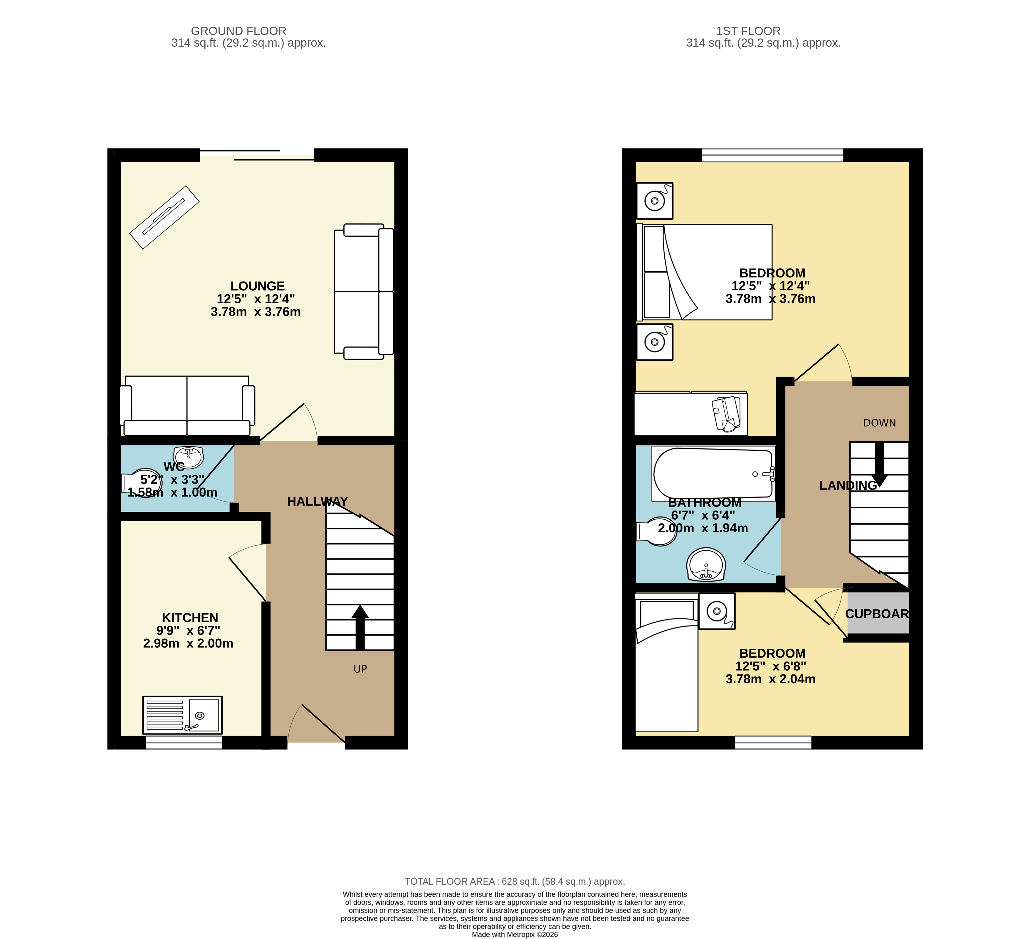 37, Farndale Road, East Riding of Yorkshire floorplan