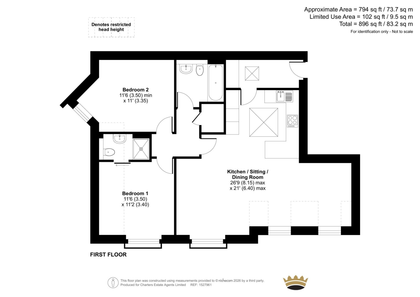 14 Palace Court,, Brook Street, Southampton floorplan