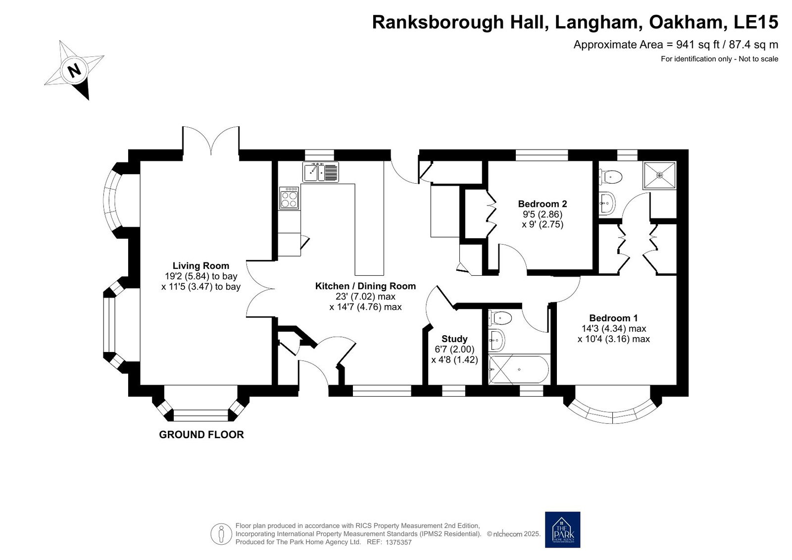 47 The Park, Ranksborough Hall Park, Oakham floorplan
