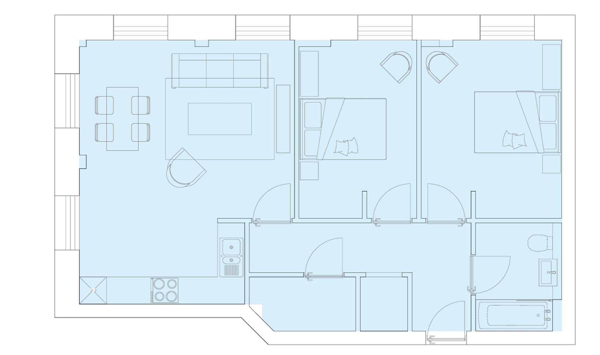 Apt 9 Midland House, Notte Street, Plymouth floorplan