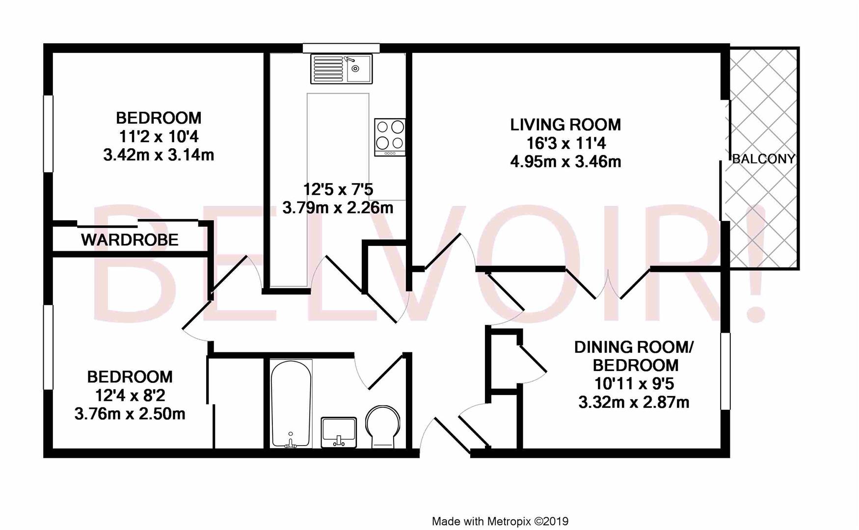 3 Bedrooms Flat for sale in Lisa Court, Downsland Road, Basingstoke RG21