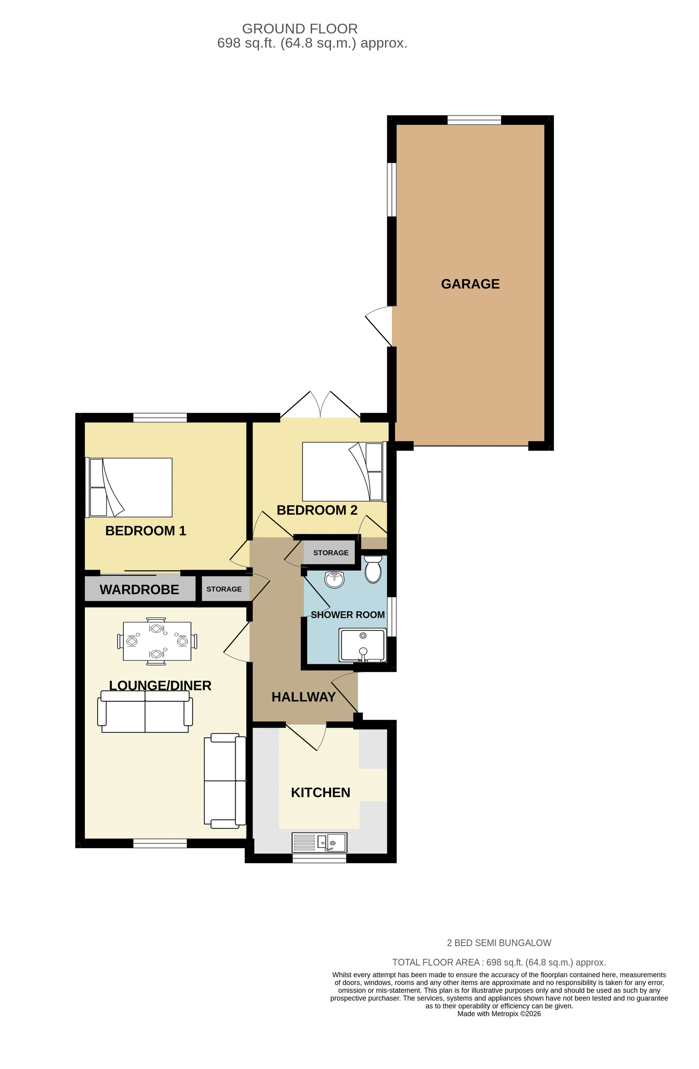 86, Roseland Gardens, Cornwall floorplan