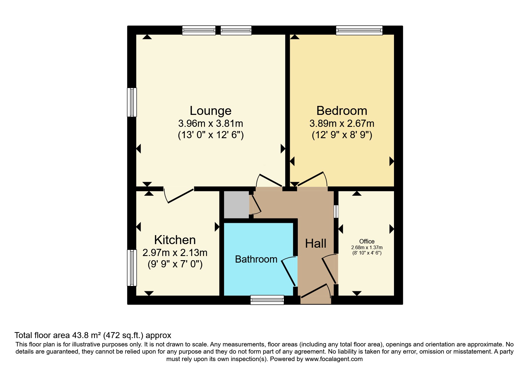 2/3, 10, Glaive Road, Glasgow floorplan